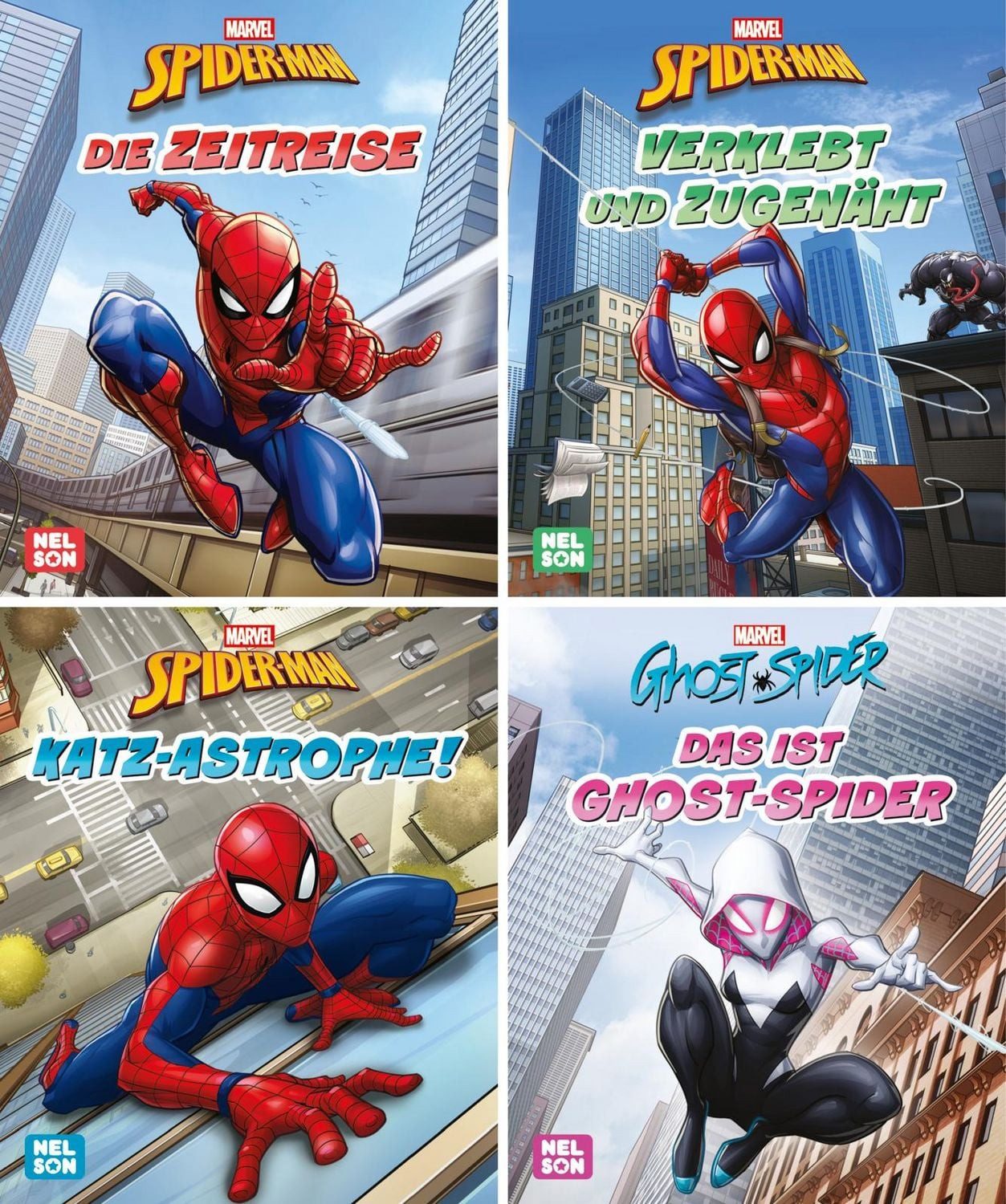 Nelson Mini-Bücher: MARVEL 4er Spider-Man 1-4 / diverse