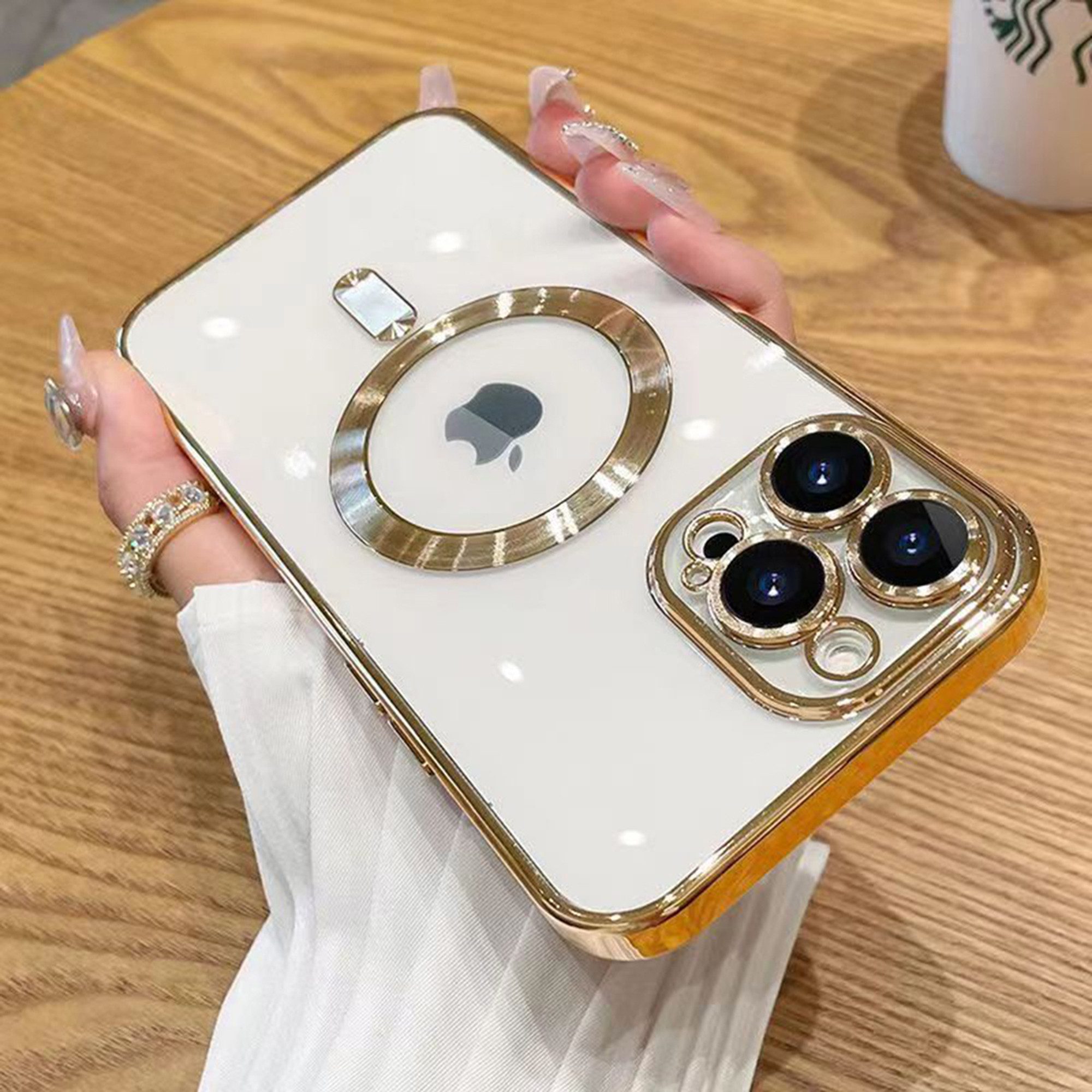 Wörleonline Handyhülle für iPhone 13 Pro mit integriertem Kameraschutz, TPU Schutzhülle, MagSafe kompatible Hülle – Bild 2 von 5