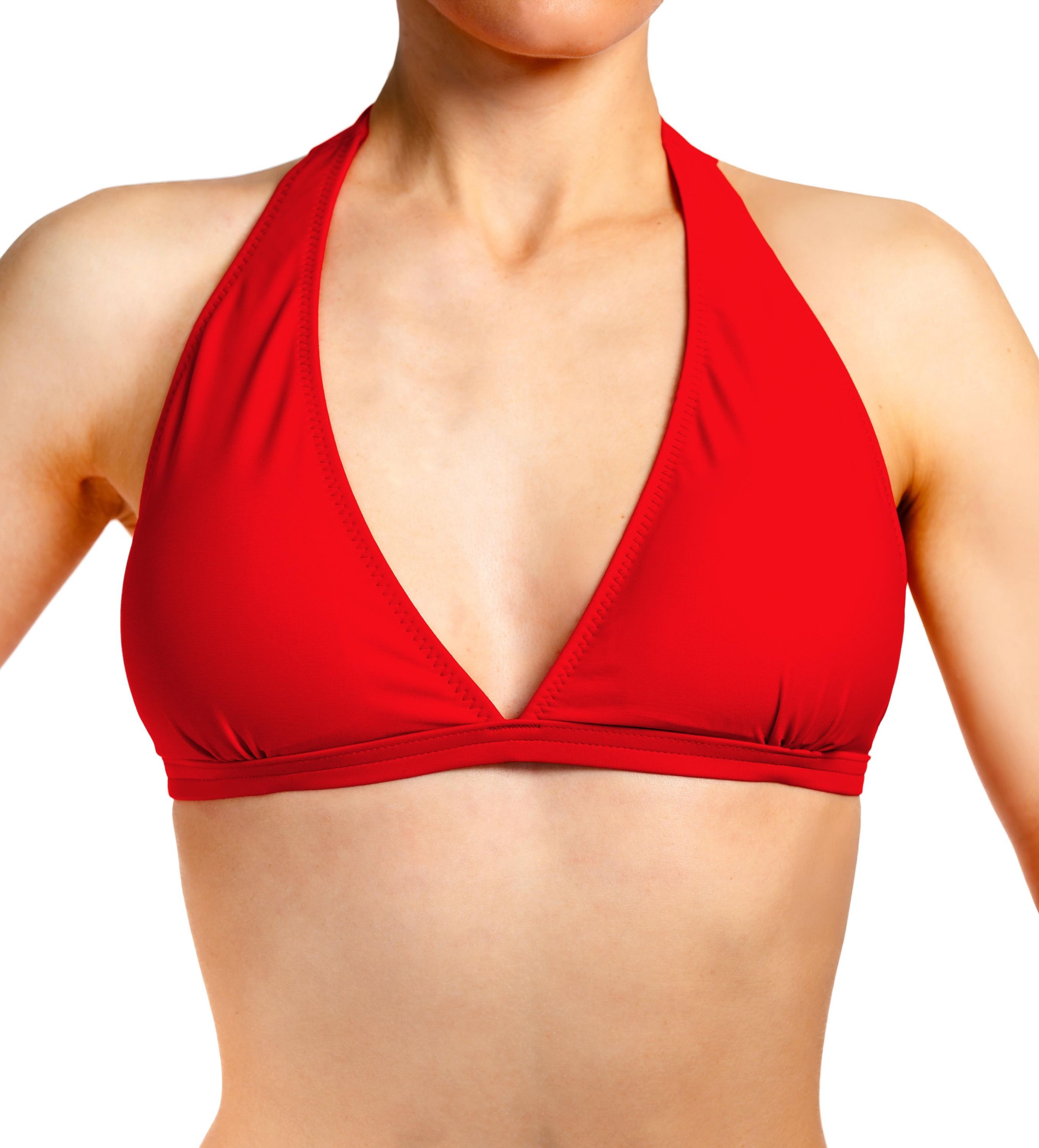 Aquarti Triangel-Bikini Bikini Oberteil Neckholder Push Up Padded Zum Binde günstig online kaufen