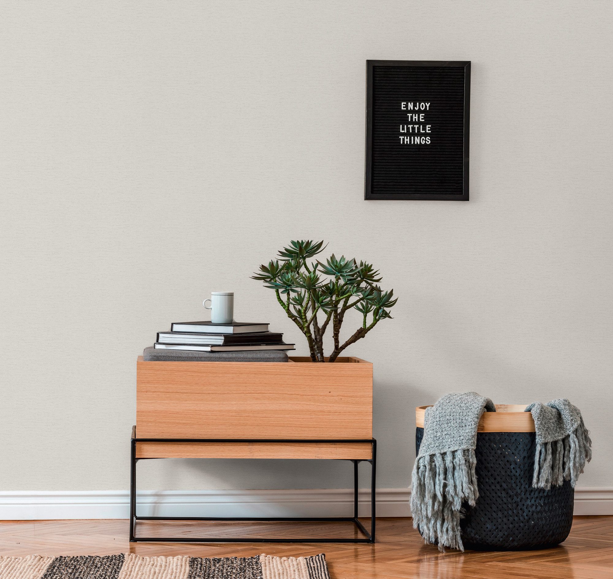 living walls Vliestapete Famous Garden einfarbige günstig online kaufen