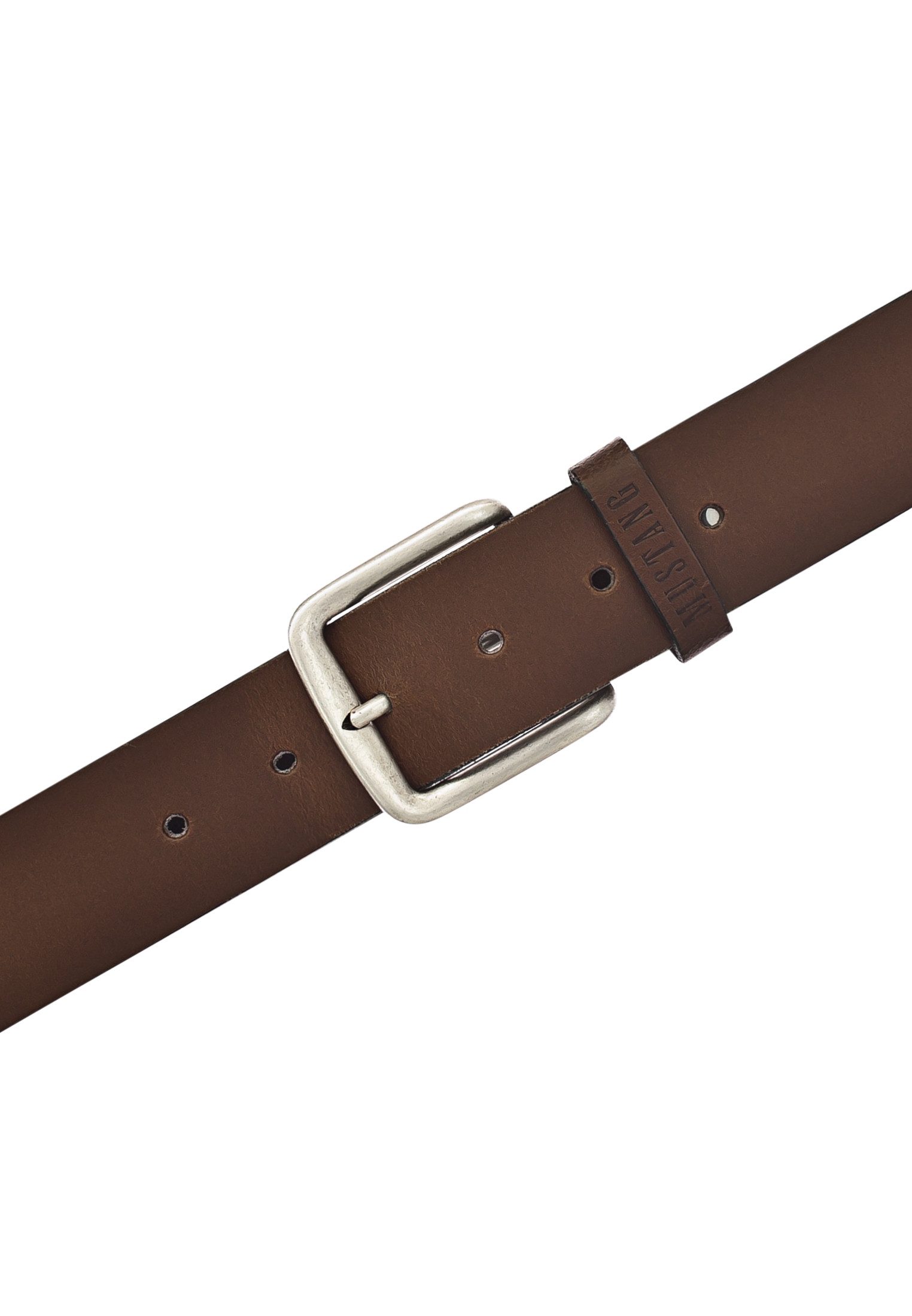 MUSTANG Ledergürtel Klassische Dornschließe in leichter Used-Optik, 4 cm