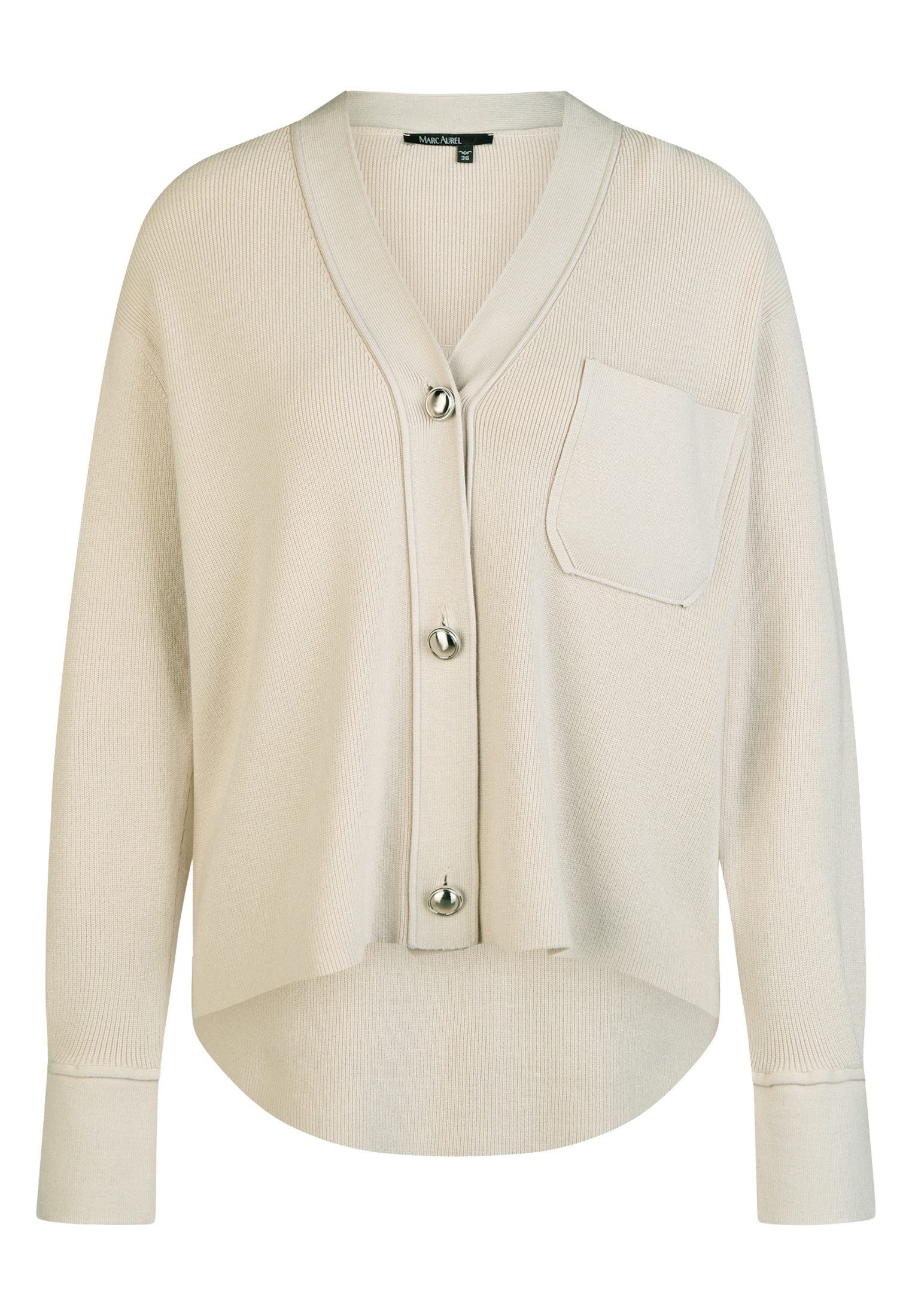 MARC AUREL Strickjacke im Hemdenstil