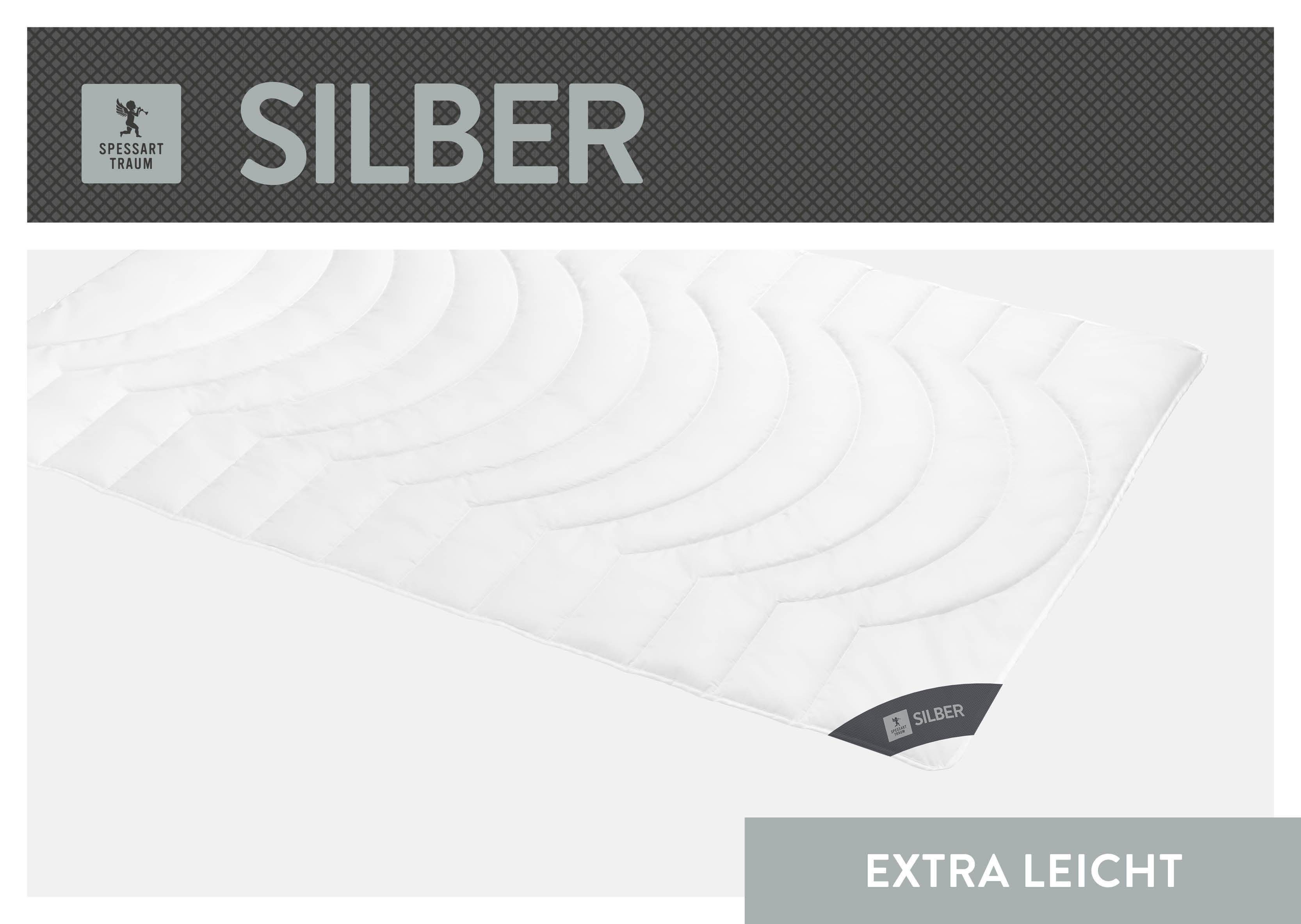 SPESSARTTRAUM Baumwollbettdecke "Silber" extrawarm 1 tlg. hergestellt in De günstig online kaufen