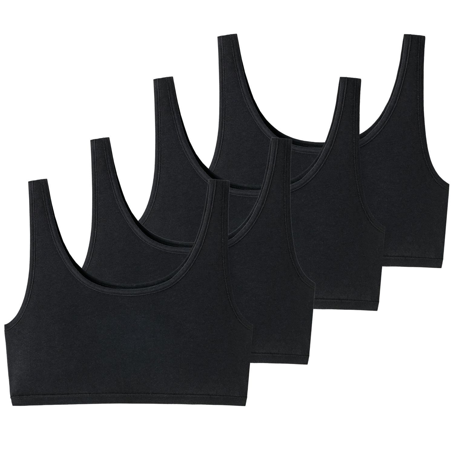 uncover by SCHIESSER Bustier (Set) mit weichem Unterbrust-Gummi im praktischen 4er Pack