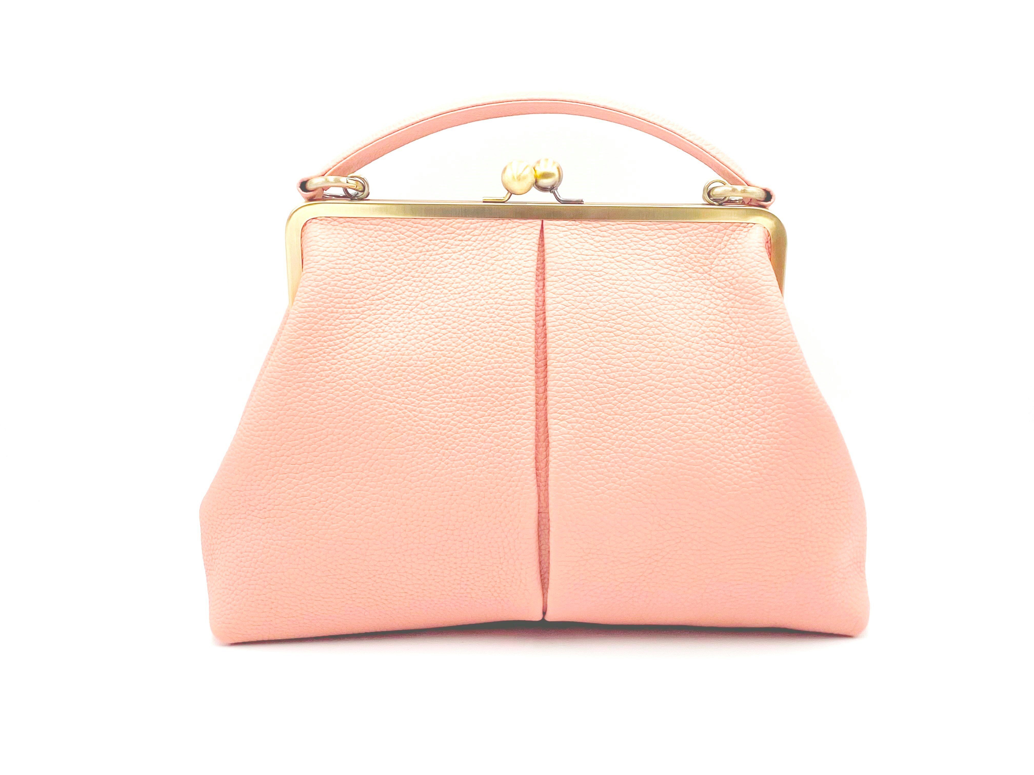 Taschenkinder Henkeltasche Vintage Leder Handtasche "Olivia", Echtes Leder, Tasche im Vintage Stil und mit Bügelverschluss
