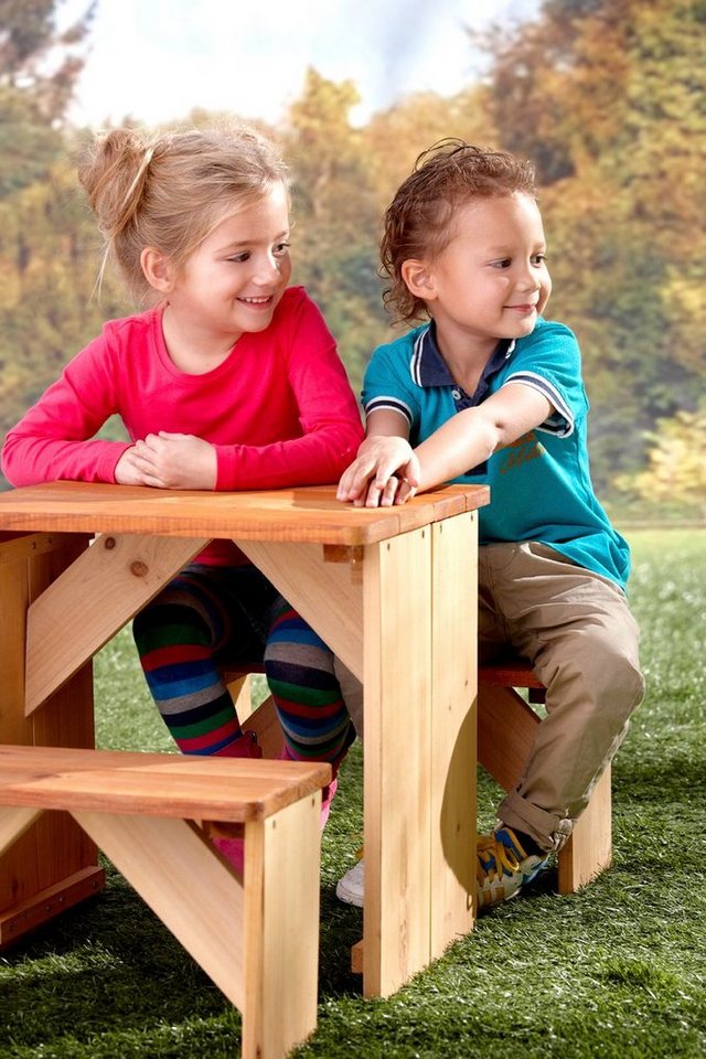 AXI Garten-Kindersitzgruppe »ZidZed«, Picknicktisch, BxTxH: 80x45x45 cm-HomeTrends
