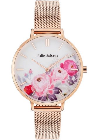 JULIE JULSEN Часы »Flower Rosé сетка J...