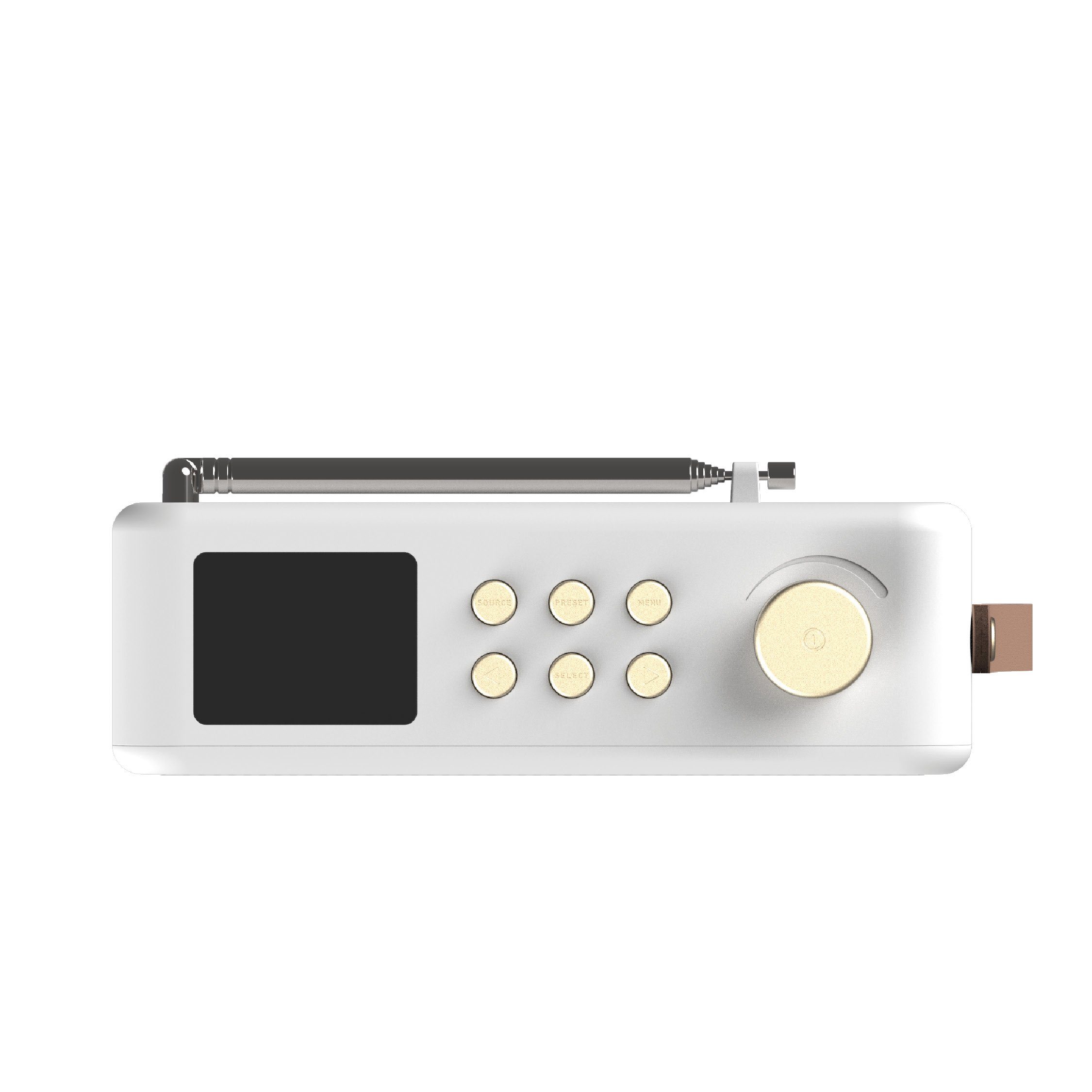 KREAFUNK aTUNE Bluetooth Radio Lautsprecher (aTUNE Radio) Bluetooth white
