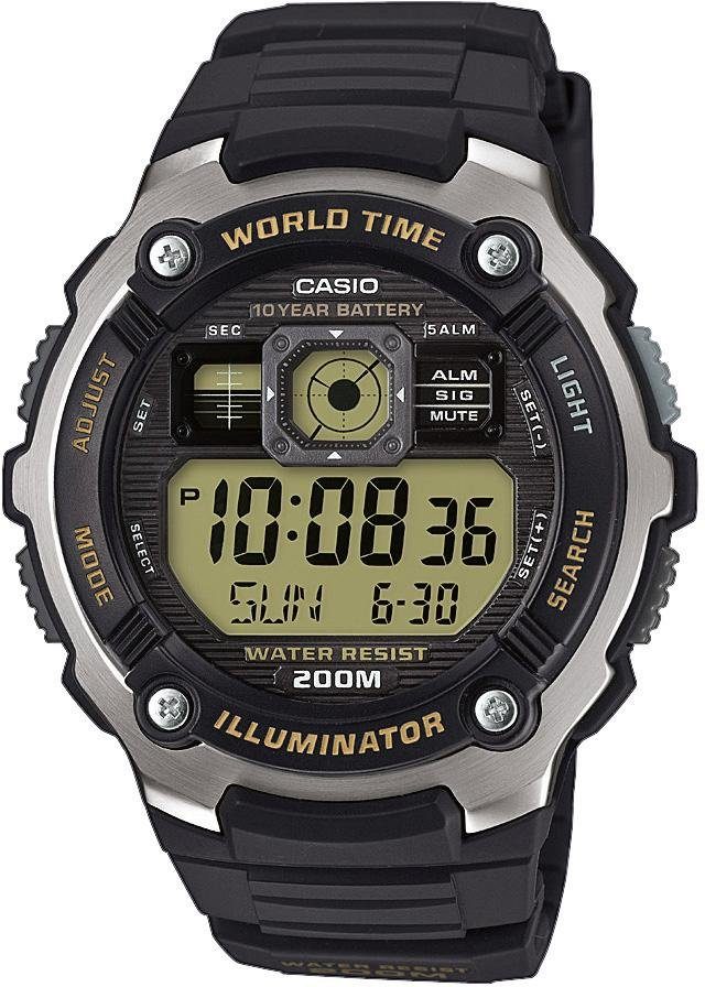 Casio Collection Chronograph »AE-2000W-9AVEF«, mit abschaltbaren ...