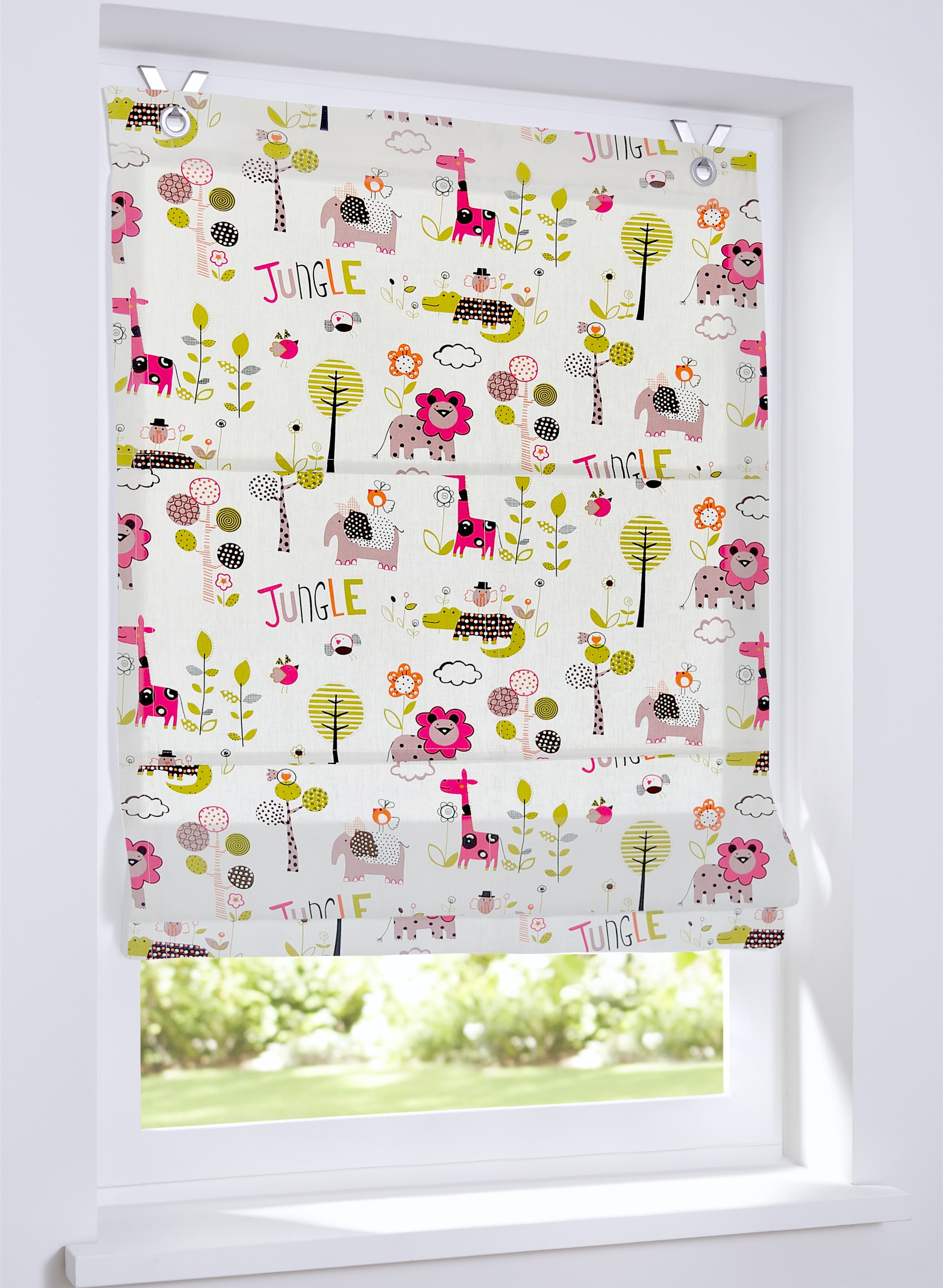 Kutti Raffrollo Safari, mit Hakenaufhängung, ohne Bohren, freihängend, Baum günstig online kaufen