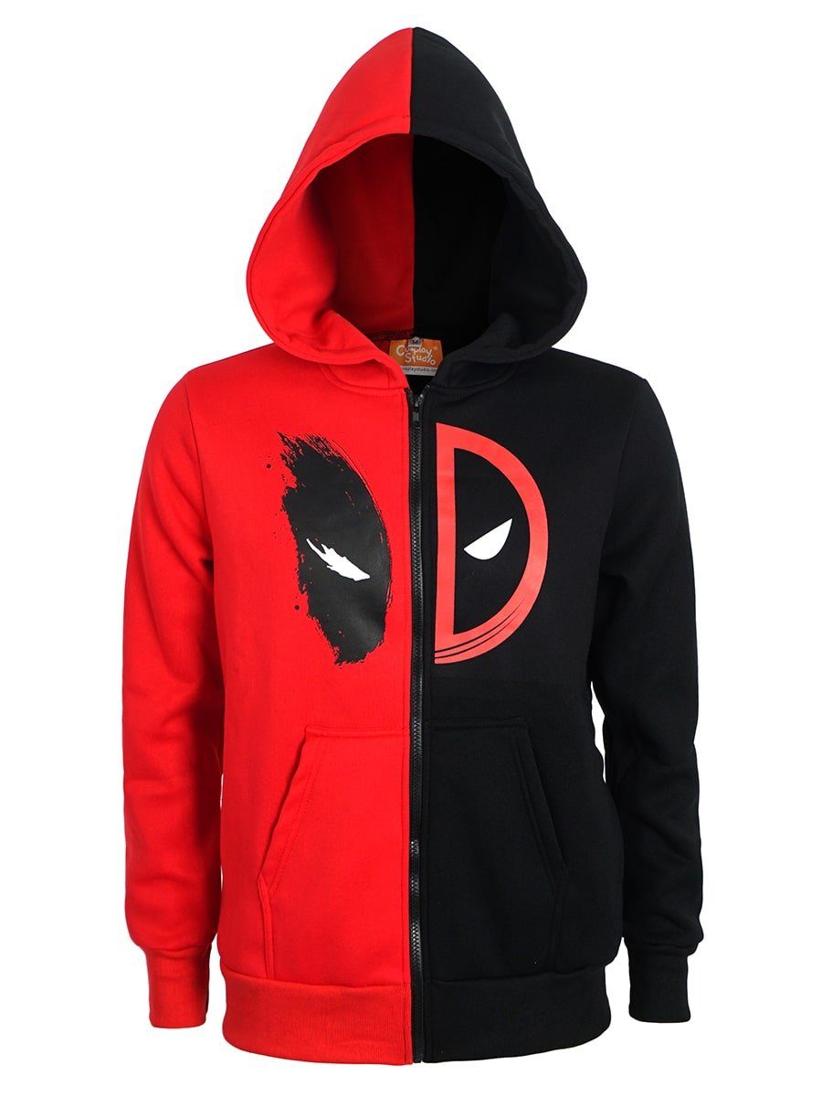 GalaxyCat Hoodie Zip Hoodie für Deadpool Fans, Kapuzen Pullover im Wade Wilson Design (1-tlg) Wade Wilson Sweatjacke mit Kapuze