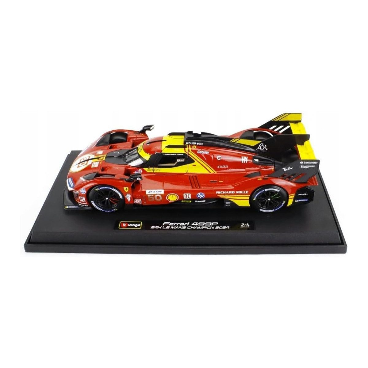 Bburago Modellauto Ferrari Deluxe 499P LMH #50 '24, Maßstab 1:18