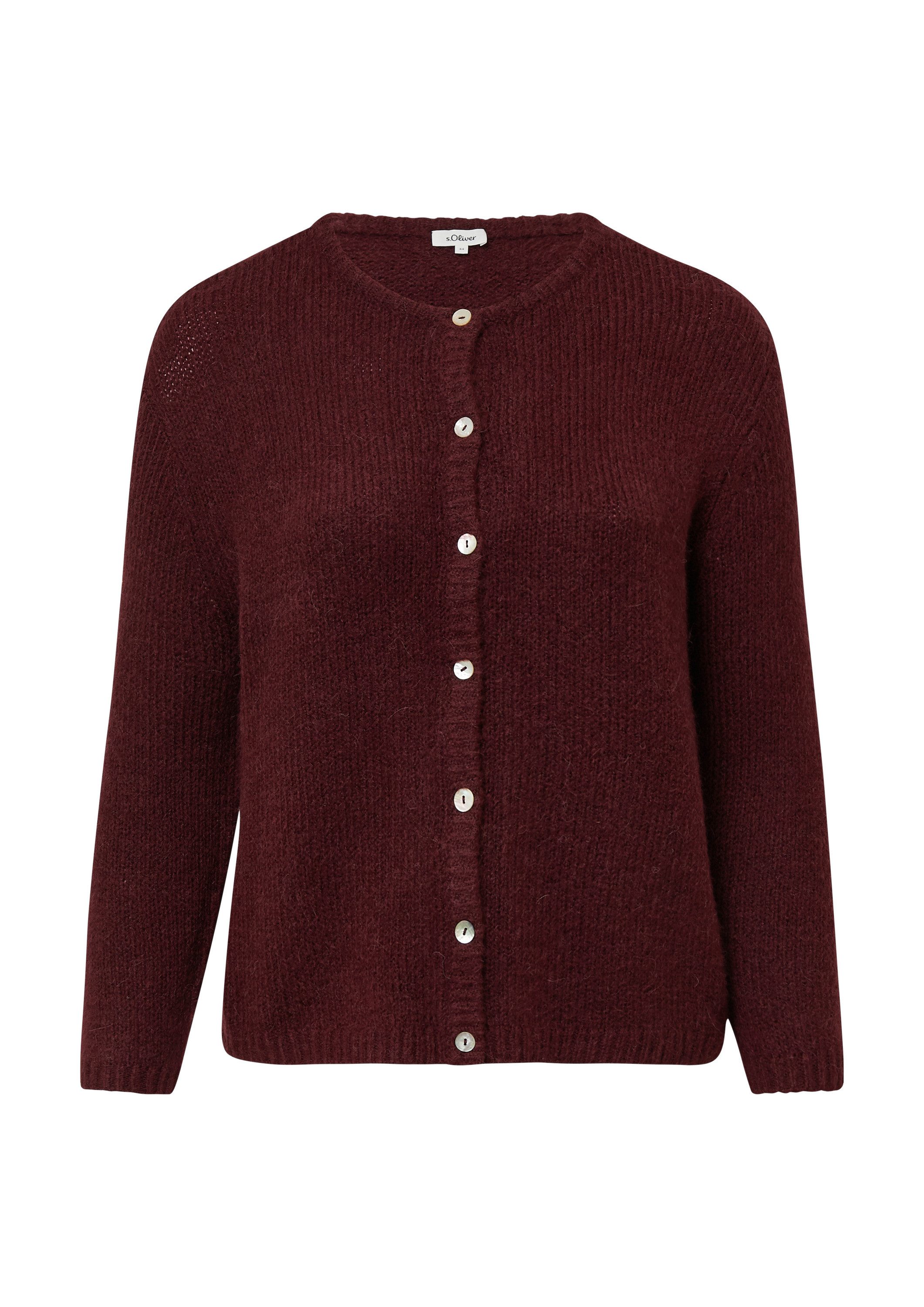 s.Oliver Cardigan Strickjacke Cardigan aus Alpakamix
