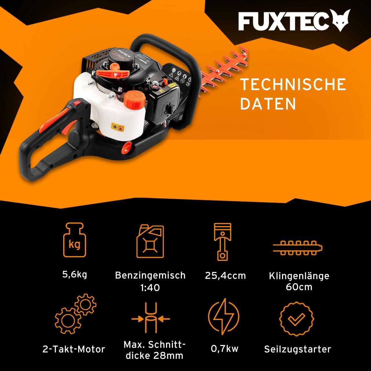 FUXTEC Benzin-Heckenschere FX-MH123ECO, 25.4ccm, 90° drehbarer günstig online kaufen