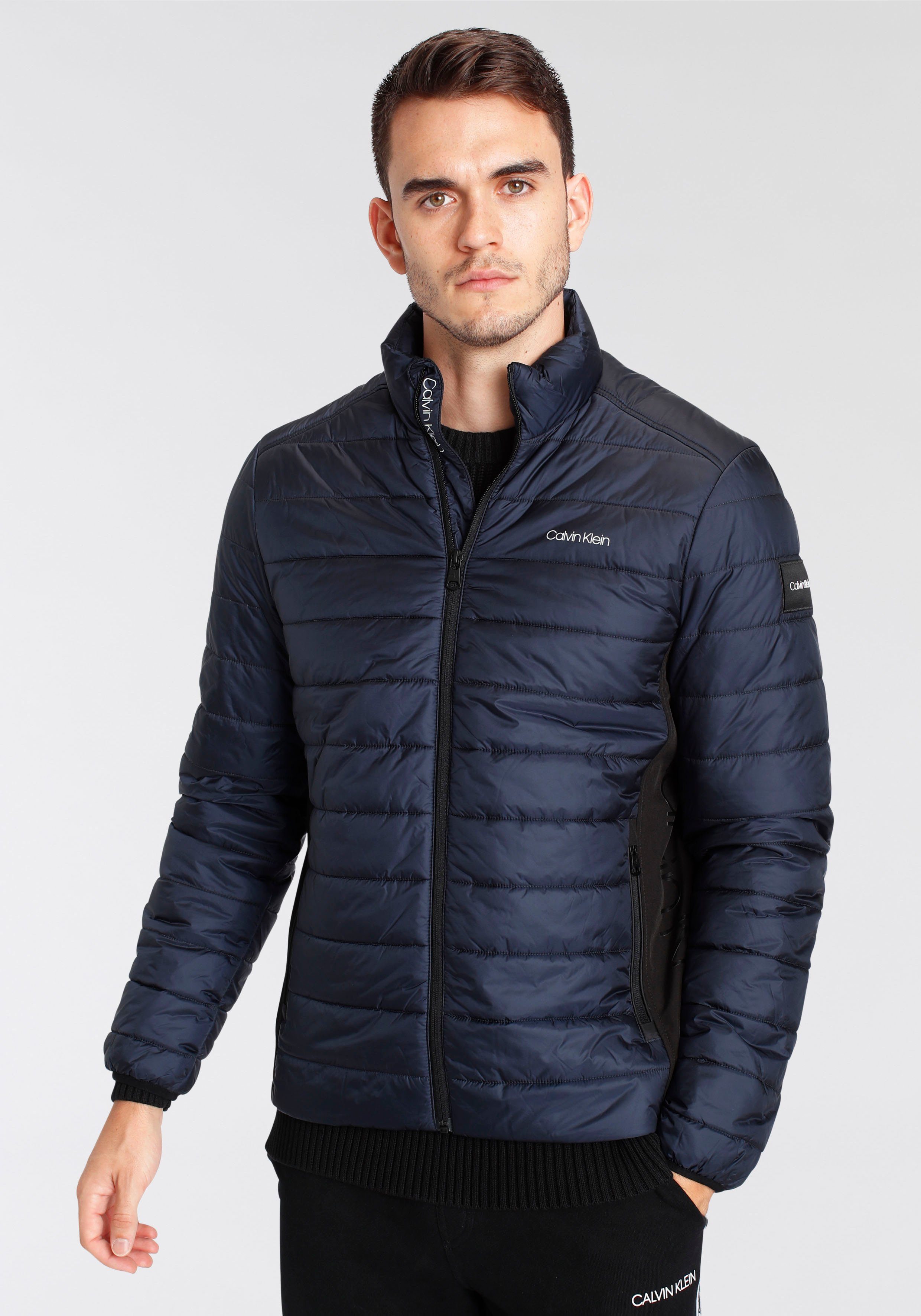 Calvin Klein Steppjacke Side Logo ohne Daune calvin navy