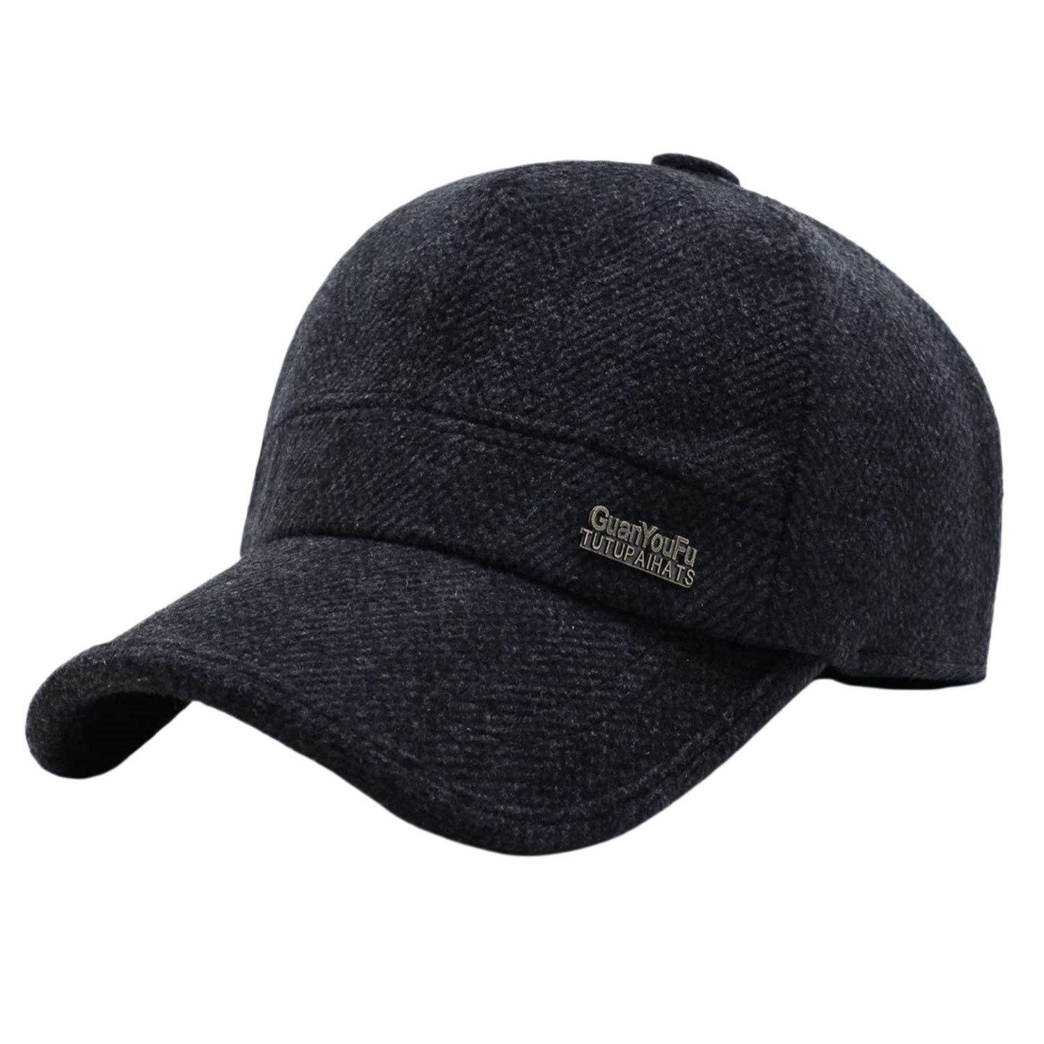 nsihing Baseball Cap Winter Baseball Cap mit Ohrenklappen Winddicht Warm Wintermütze (Verstellbar,Gebogene Krempe) Unisex Baseballkappe für Herren,Damen,kaltes Wetter,Outdoor,Freizeit
