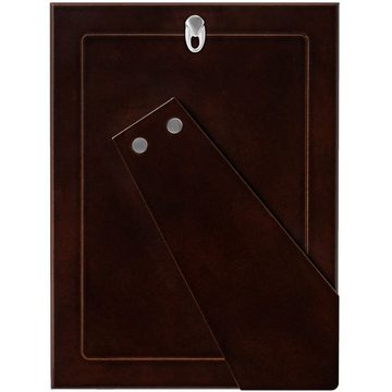 matches21 HOME & HOBBY Bilderrahmen Bilderrahmen Struktur versilbert glanz Holz Metall 10x15 cm, (1 St)