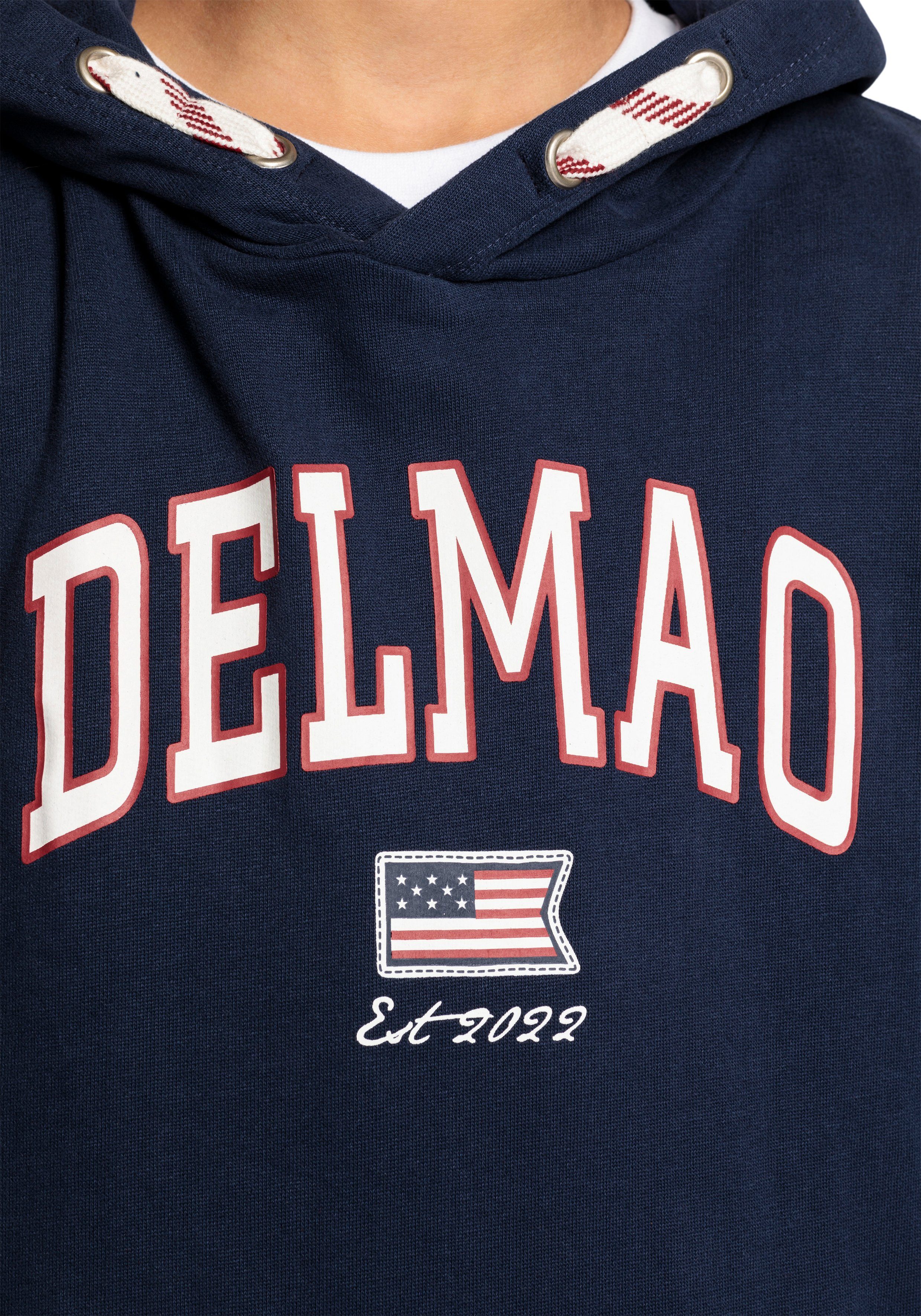 DELMAO Kapuzensweatshirt für Jungen, Logo-Sweathirt der Delmao Marke neuen