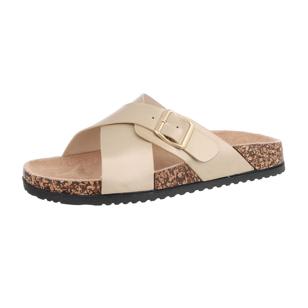 Ital-Design Damen Mules Freizeit Pantolette (86526934) Flach Pantoletten in günstig online kaufen