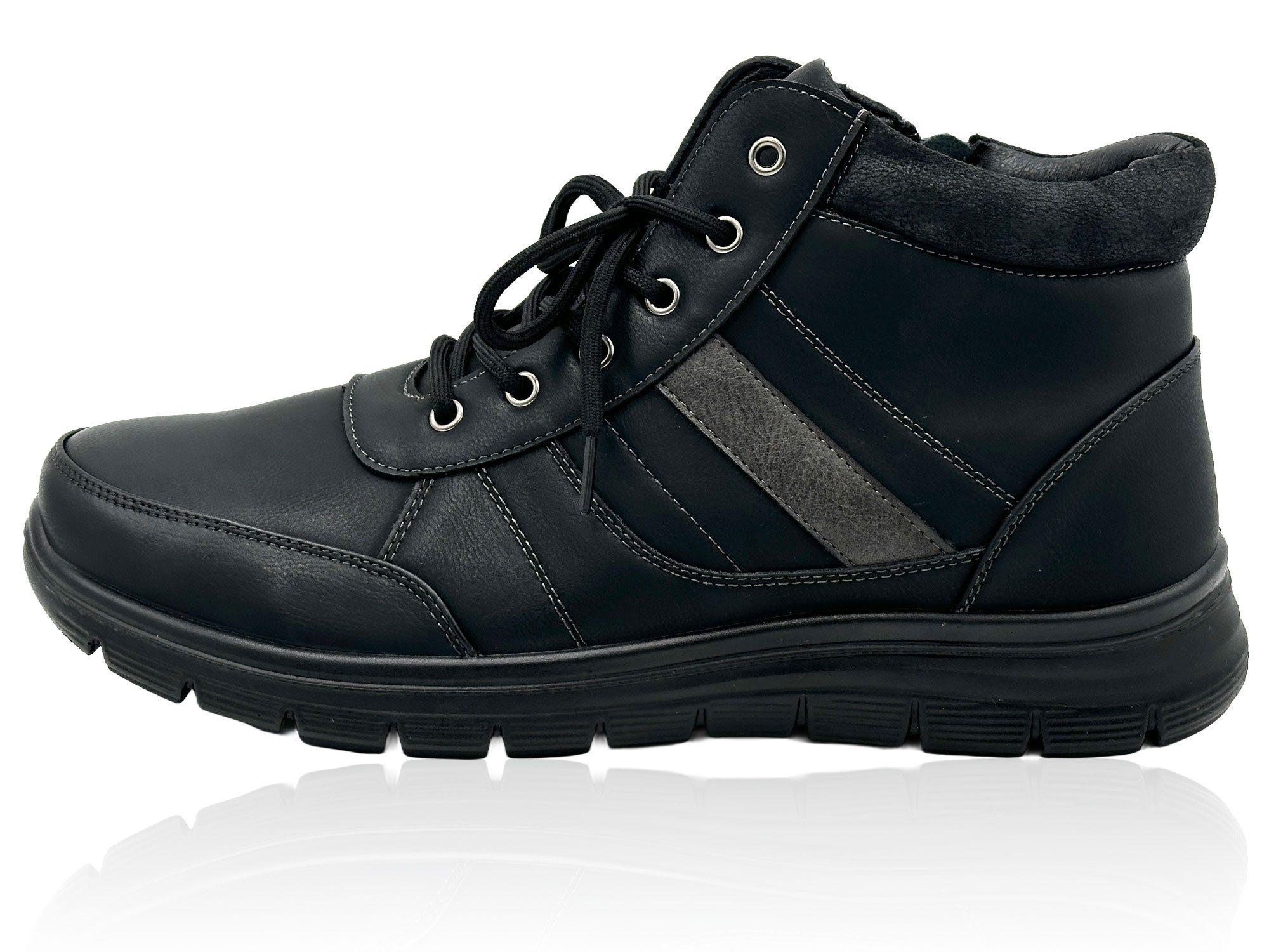 Nowaland Warme Herren Winterstiefeletten mit Schnürung und Profilsohle Wint günstig online kaufen