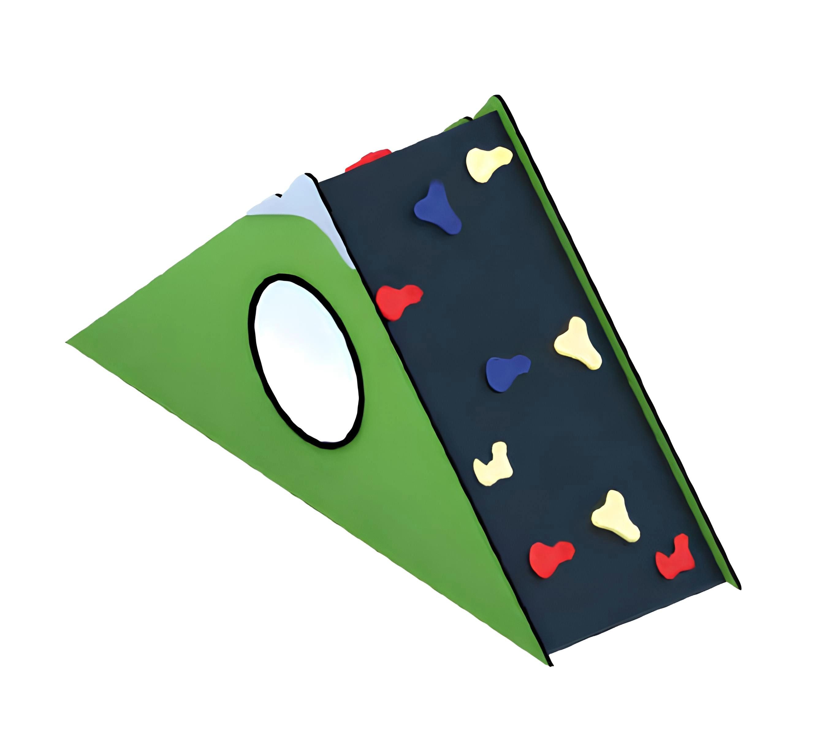 JVmoebel Klettergerüst Bunter Freiluftspielplatz mit Kletter- und Rutschmöglichkeiten, Made in Europa