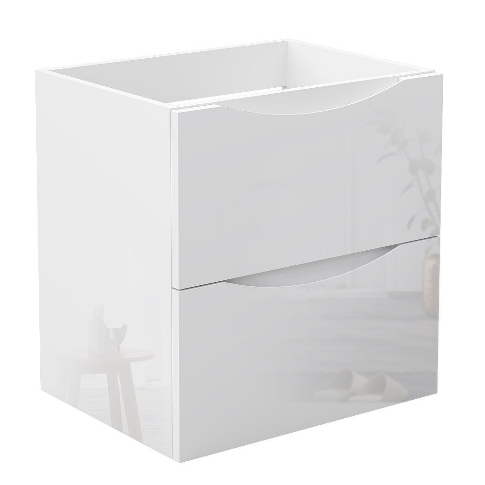 duschspa Waschtisch Unterschrank Waschtischunterschrank Waschbeckenunterschrank Badschrank, 50-120cm Hängeschrank, Matt / Hochglanz