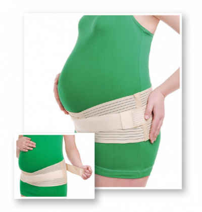 MedTex Rücken Stützgürtel Umstand Bandage Schwanger Bauch elastisch Stütz Gürtel Gurt MT4505 Gr., Unterstützung