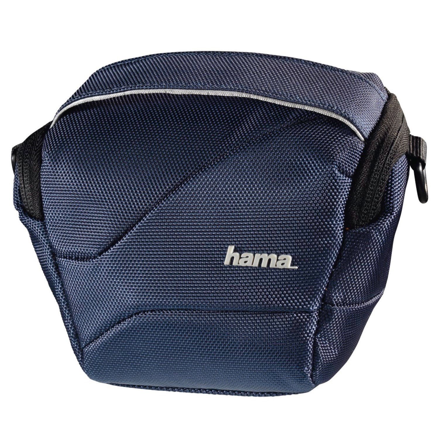 Hama Kameratasche Kamera-Tasche Seattle Colt 80 Blau Foto-Tasche Etui (2-tlg), für Systemkamera Bridge-Kamera, Gürtel-Schlaufe, weiches Innenfutter