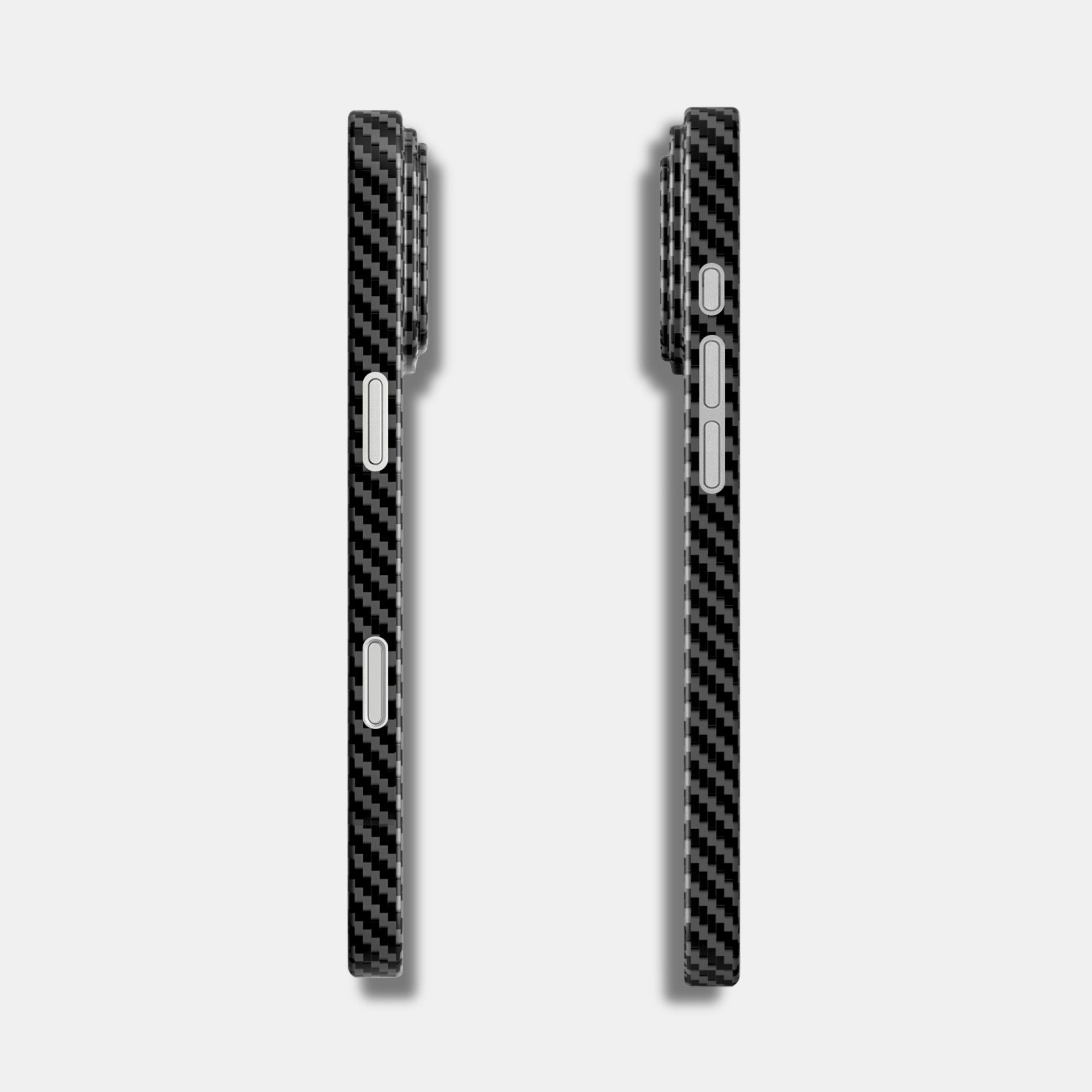 CRBNCNCPT Handyhülle Carbon Fiber x Aramid iPhone 17 16 15 Hülle Case Cover Schwarz Herren, MagSafe, Magnetisch, Superleicht, Ultrarobust