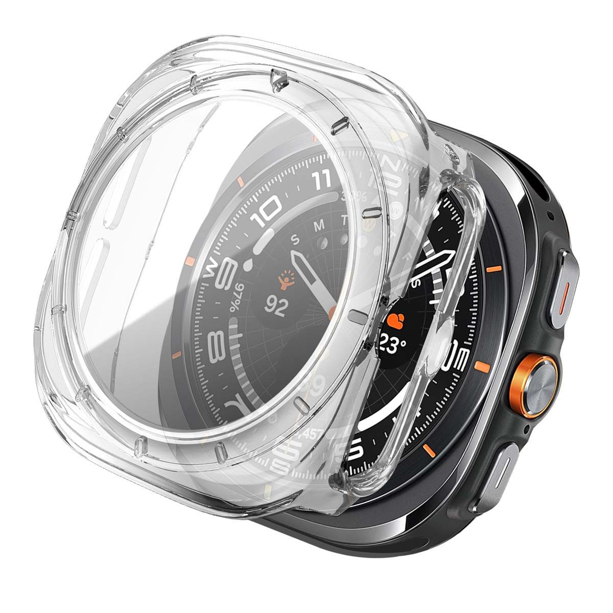 imoshion Displayschutzfolie imoshion Full Cover Hard Case Samsung Galaxy Watch Ultra (2024/2025) -, 1 Stück