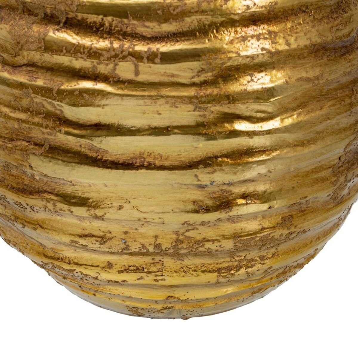 Bigbuy Blumenkasten Keramik 31,5 x Gold aus cm x 29 29 Blumentopf