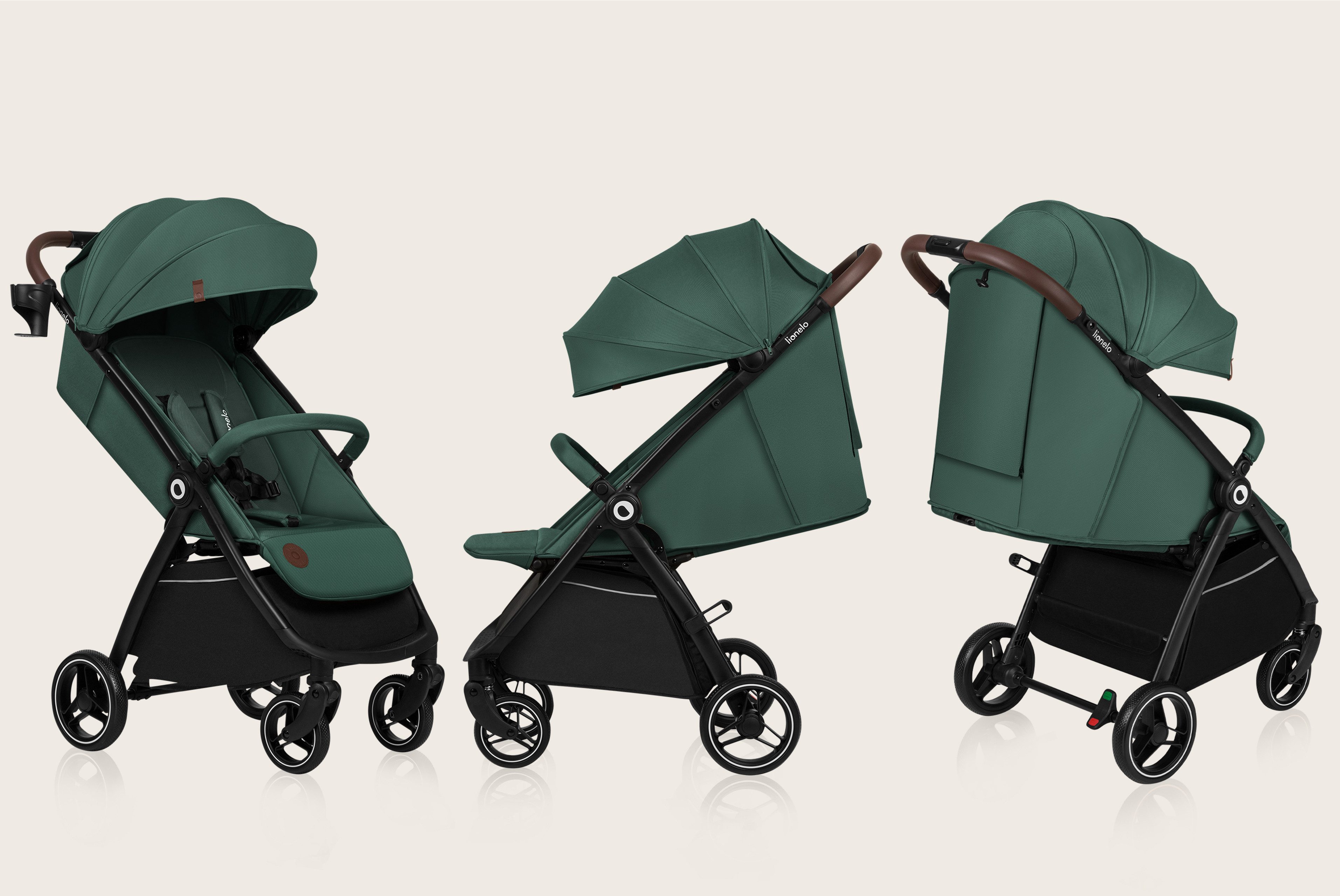 lionelo Kinder-Buggy INGRRID, (Set), Auto-Folding/Einhand-Faltung/UPF50+/bis 22 kg