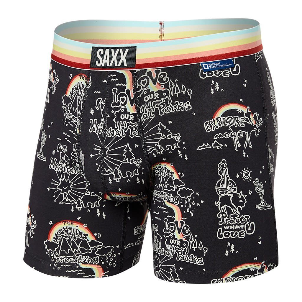Luxuriöses Gefühl SAXX Lange Unterhose Saxx M Park Brief Unterhose Multi Vibe Herren Boxer Wanderlust Kurze 