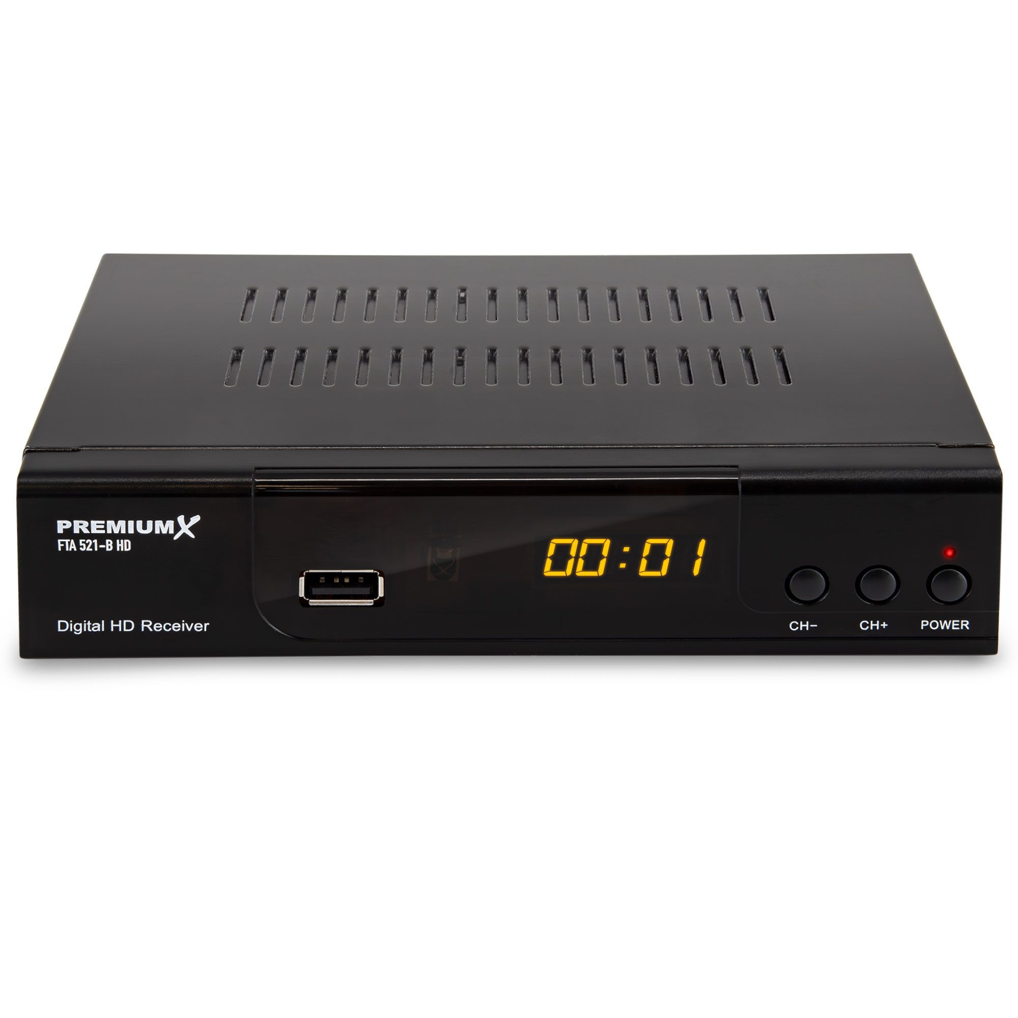 PremiumX HD 521 B FTA Digital SAT Receiver DVB-S2 FullHD HDMI SCART USB SAT-Receiver