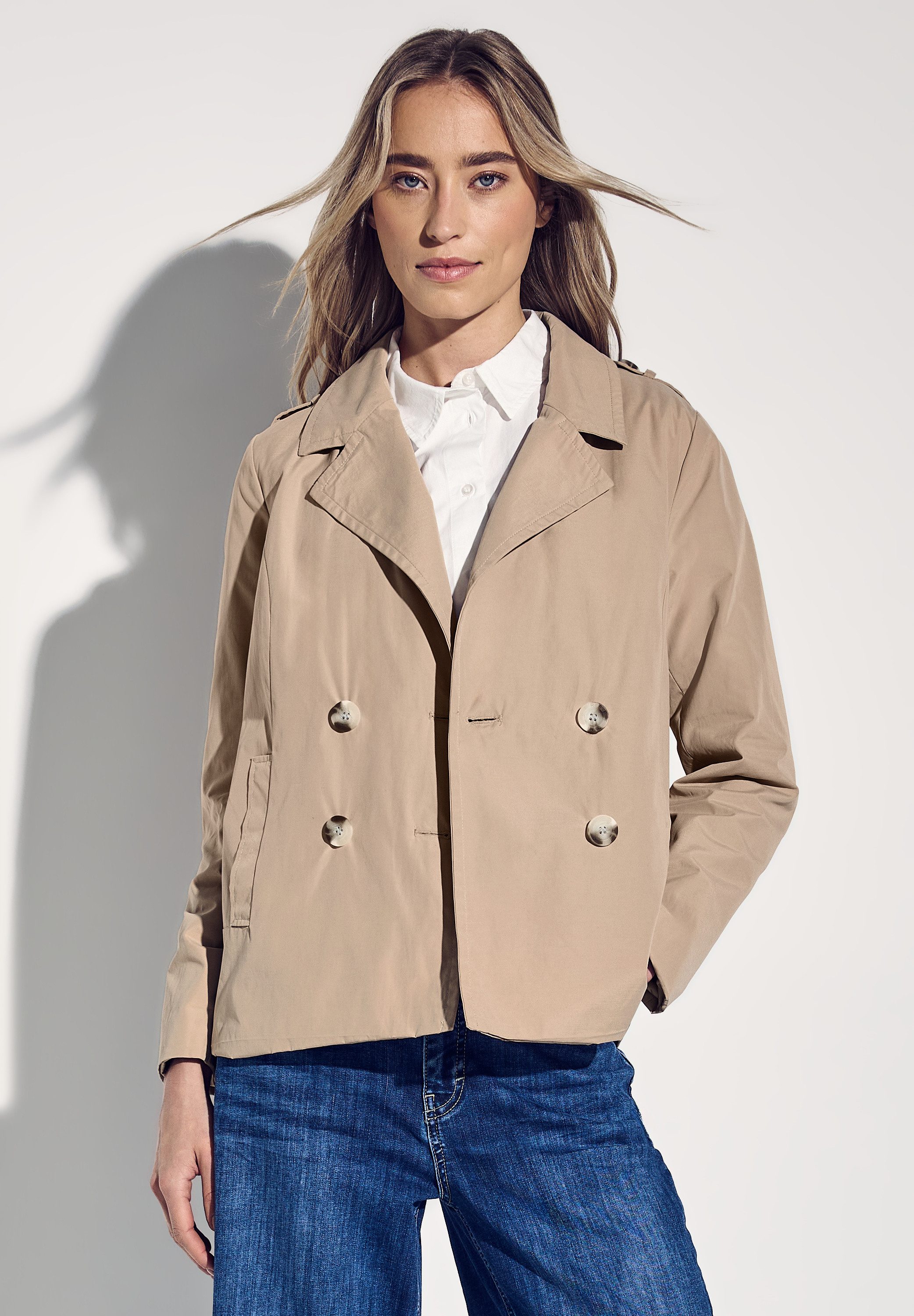 STREET ONE Kurzjacke ohne Kapuze mit Reverskragen günstig online kaufen