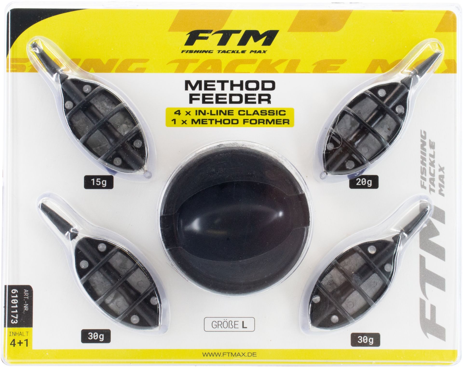 Fishing Tackle Max Angelgewicht Method Feeder 4er Set