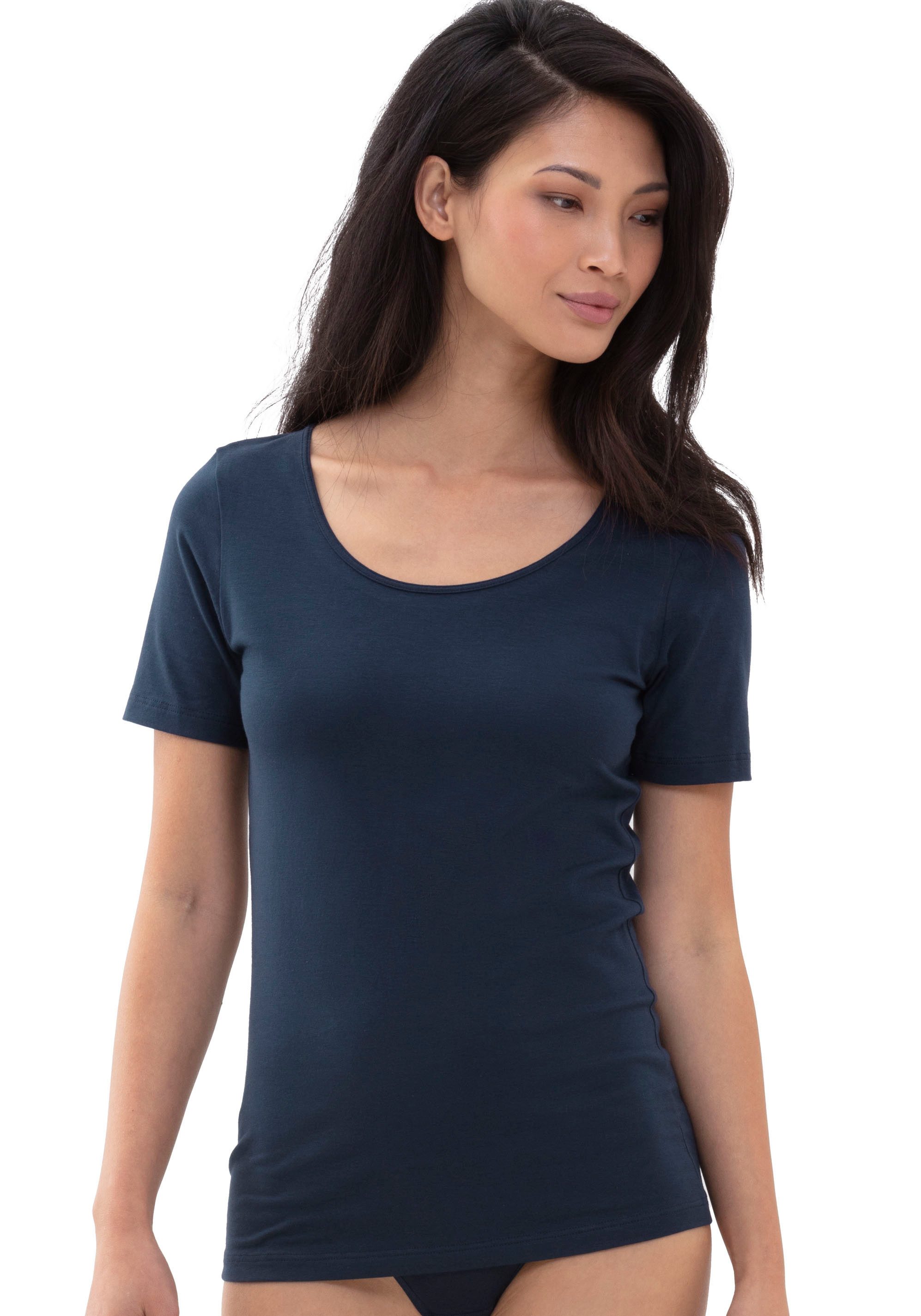 Mey Kurzarmshirt "SERIE COTTON PURE", Rundhalsausschnitt, Halbarm, Legere P günstig online kaufen