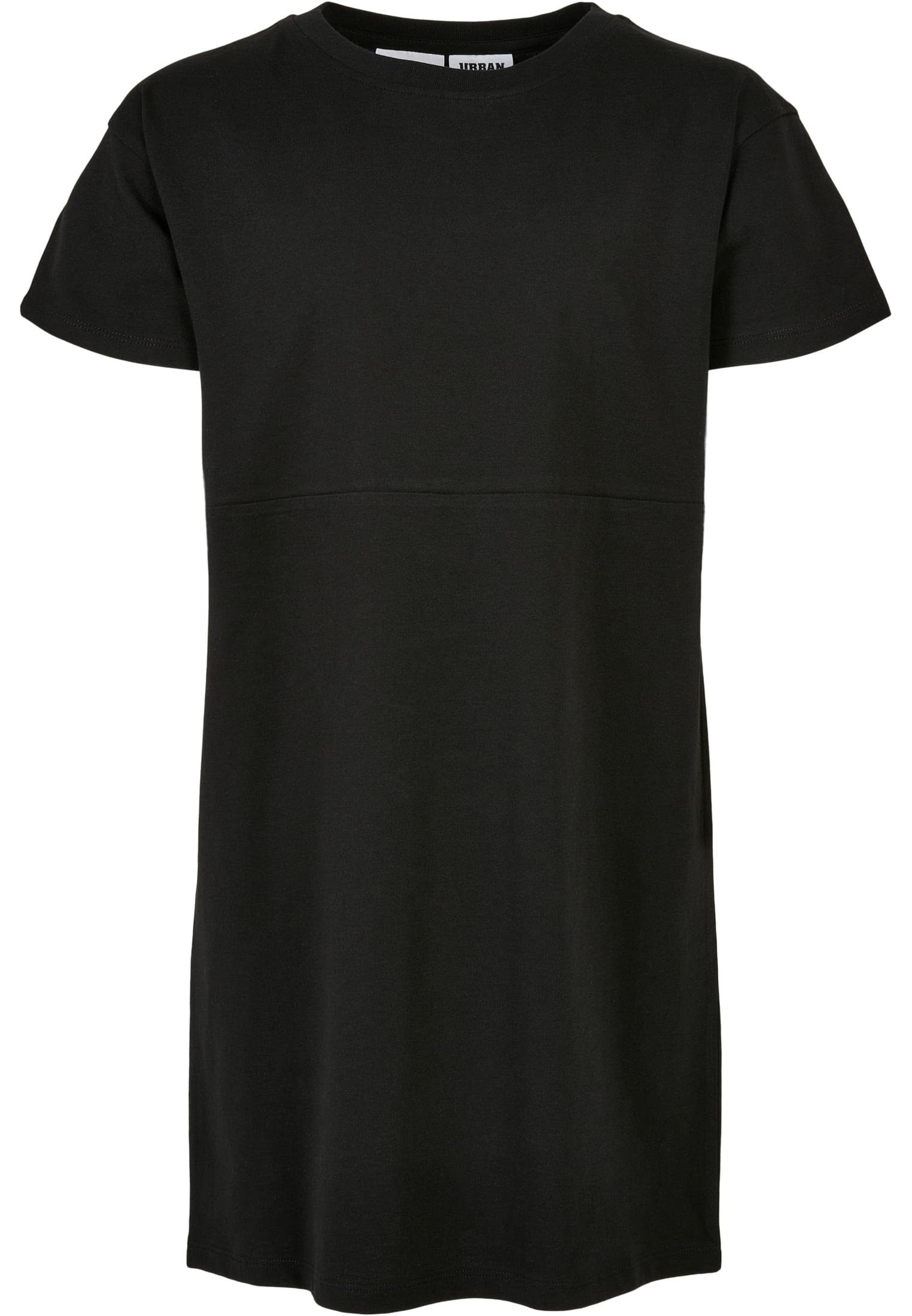 URBAN CLASSICS Jerseykleid Damen Girls Organic Oversized Tee Dress (1-tlg) black