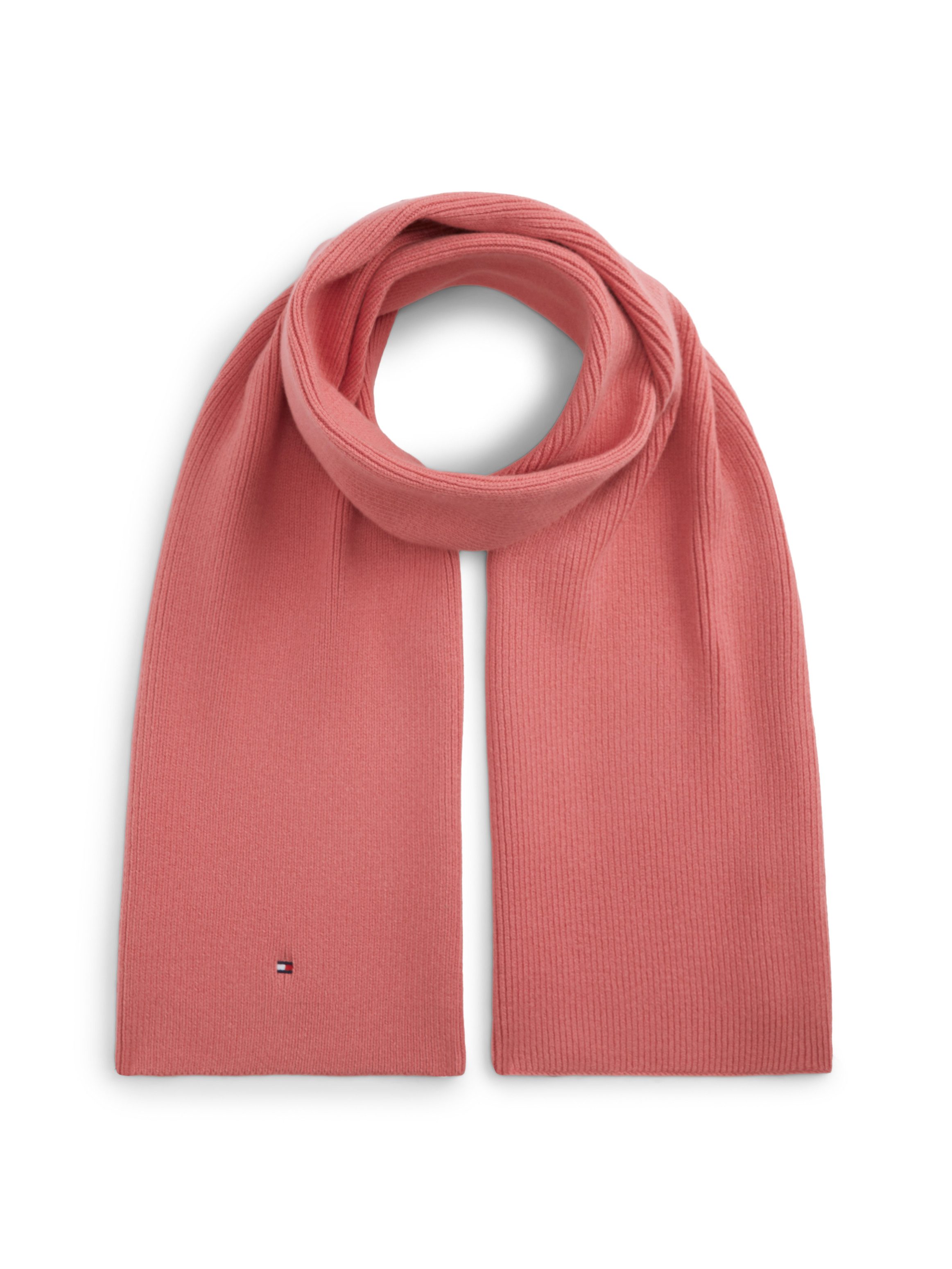 Tommy Hilfiger Strickschal TH FLAG KNIT SCARF, mit Wolle und Hilfiger Flag