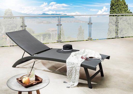 DESTINY Gartenliege »PALM SPRINGS «, Alu/Textil, klappbar, verstellbar
