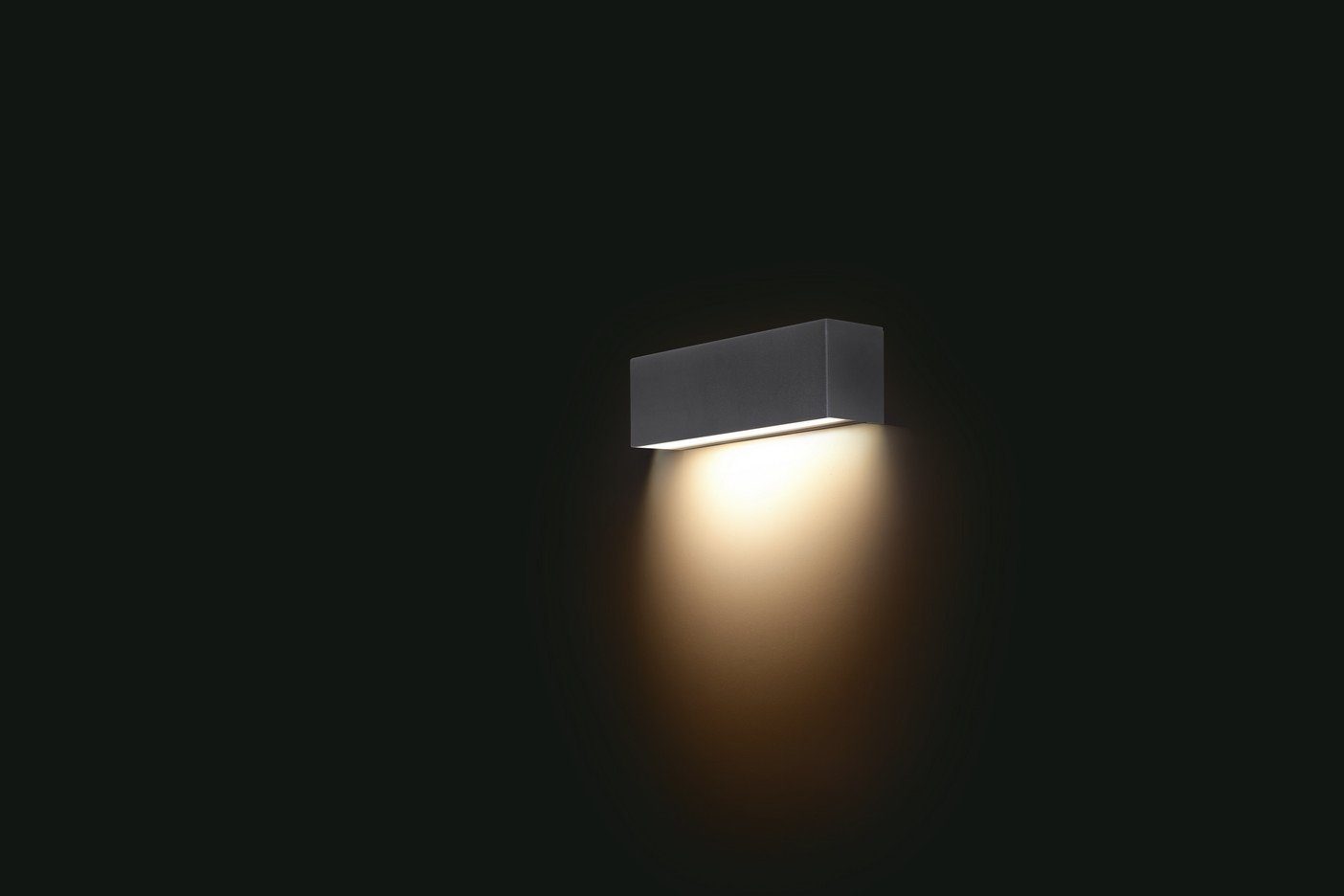 Licht-Erlebnisse Wandleuchte STRAIGHT, ohne Leuchtmittel, Wandlampe Graphit Metall E14 bis 40W Modern Wohnzimmer