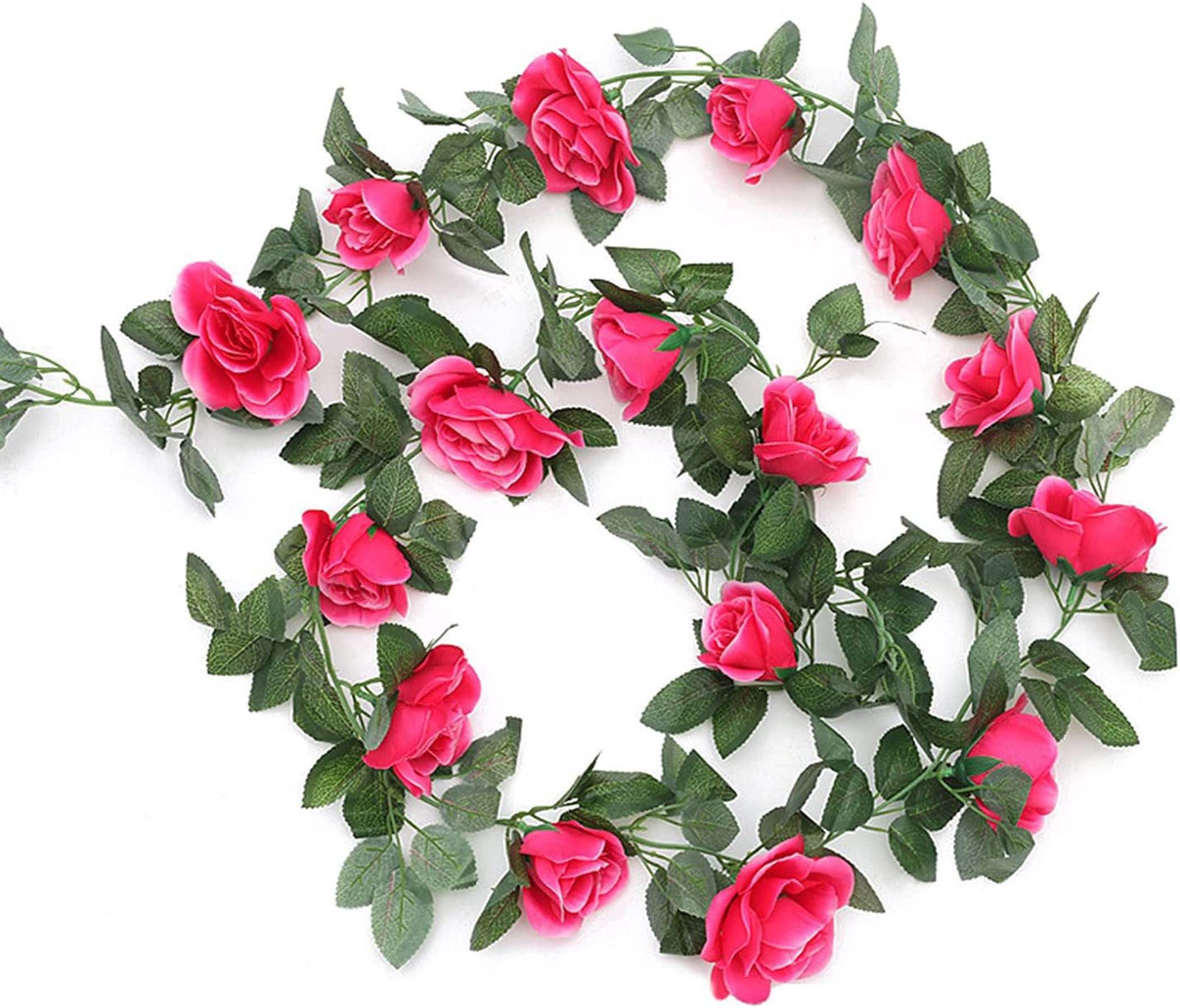Kunstblumenstrauß osengirlanden künstliche Rosenranken,mit grünen Pflanzen, günstig online kaufen