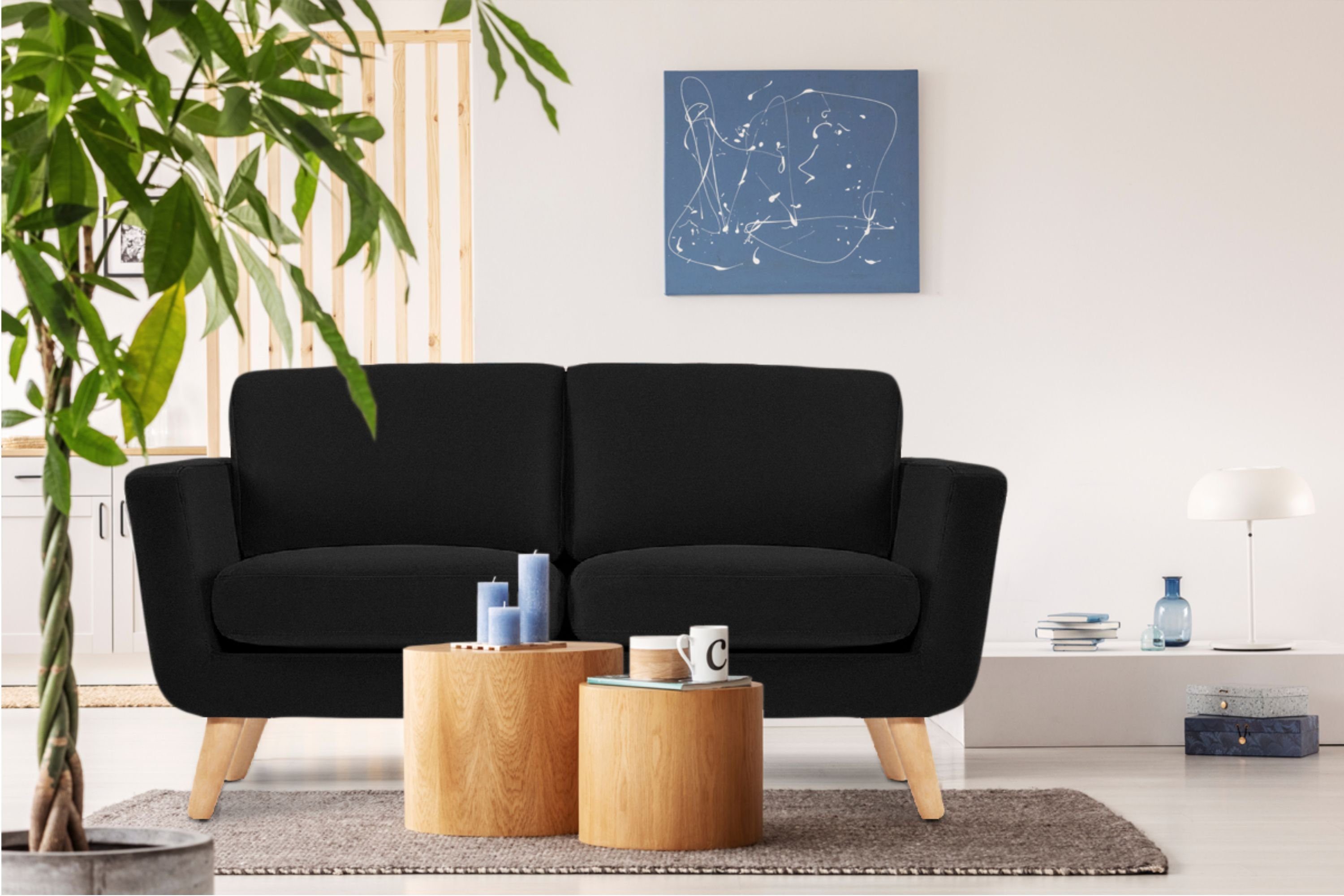 KONSIMO® 2-Sitzer TAGIO Sofa, hergestellt in der EU, Scandi-Stil, mit Armle günstig online kaufen