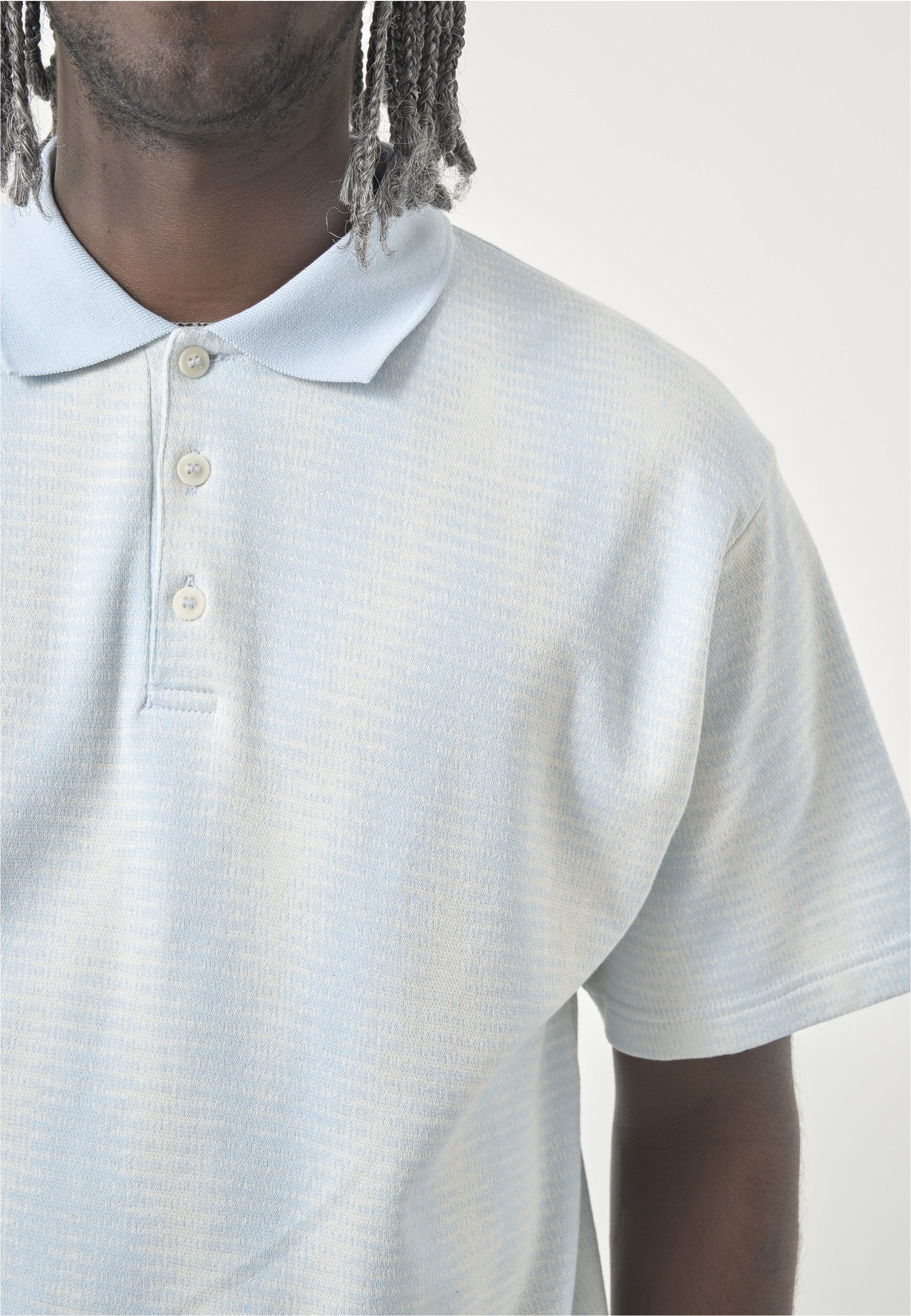 Cleptomanicx Poloshirt Ziggy mit dezentem Allover-Print