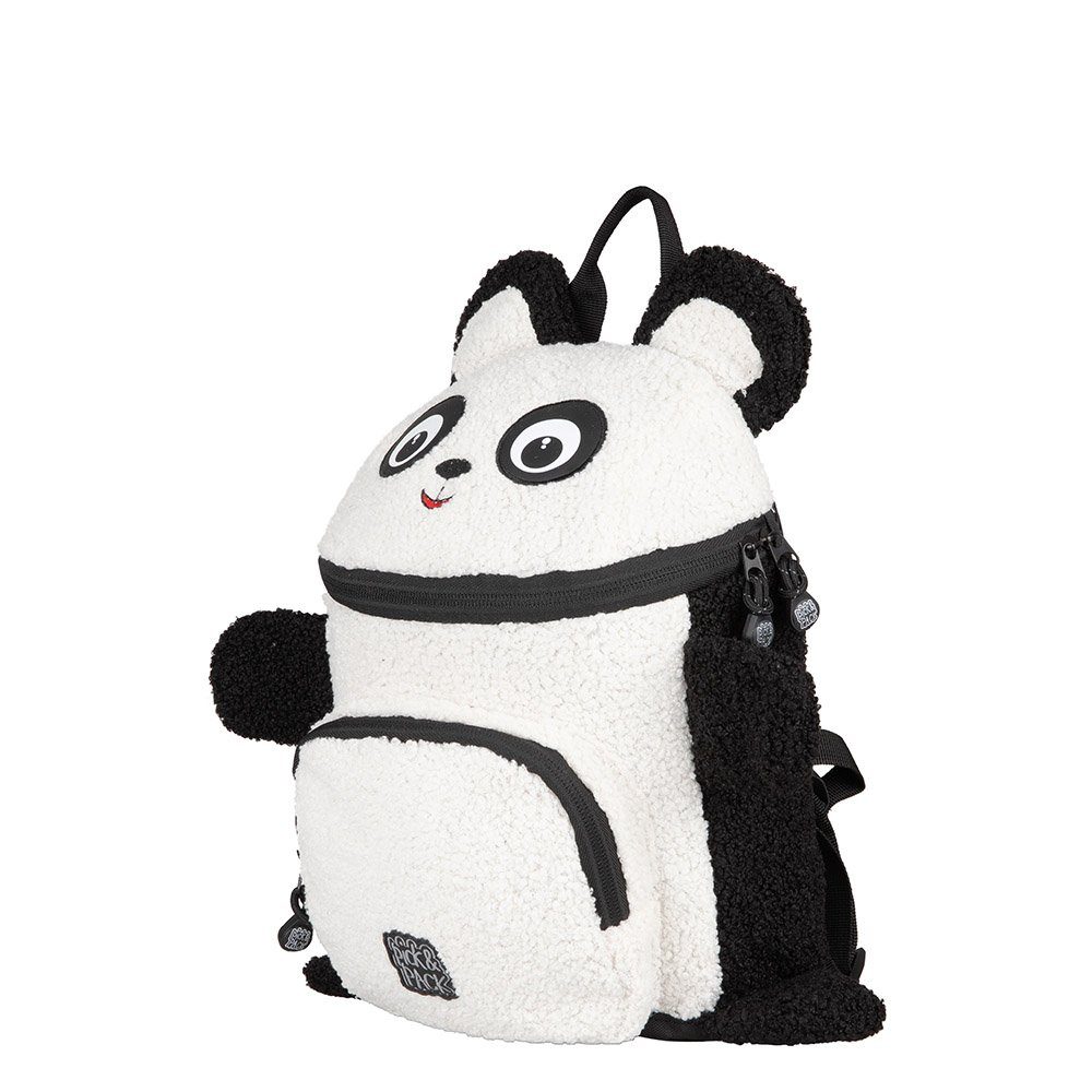 Pick&PACK Schulranzen Kinderrucksack S Panda black/white (1 Stück), ab 3 Jahren, ergonomisch, Kindergarten