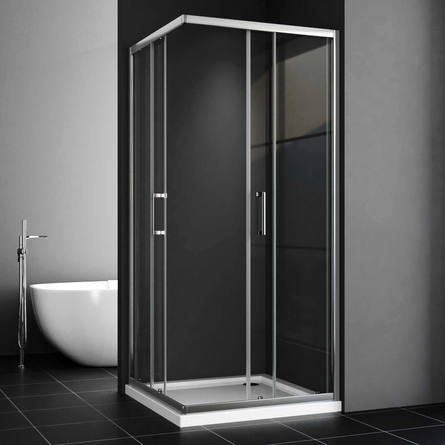 Boromal Dusch-Schiebetür Duschkabine 75x90 90x75 mit günstig online kaufen