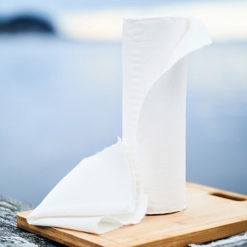 pandoo Papierküchenrolle Waschbare Bambustücher - Die wiederverwendbare Küchenrolle (1-St)
