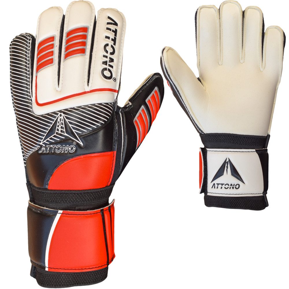 ATTONO Torwarthandschuhe ATTONO Kinder Torwarthandschuhe Fingersaves in allen Fingern