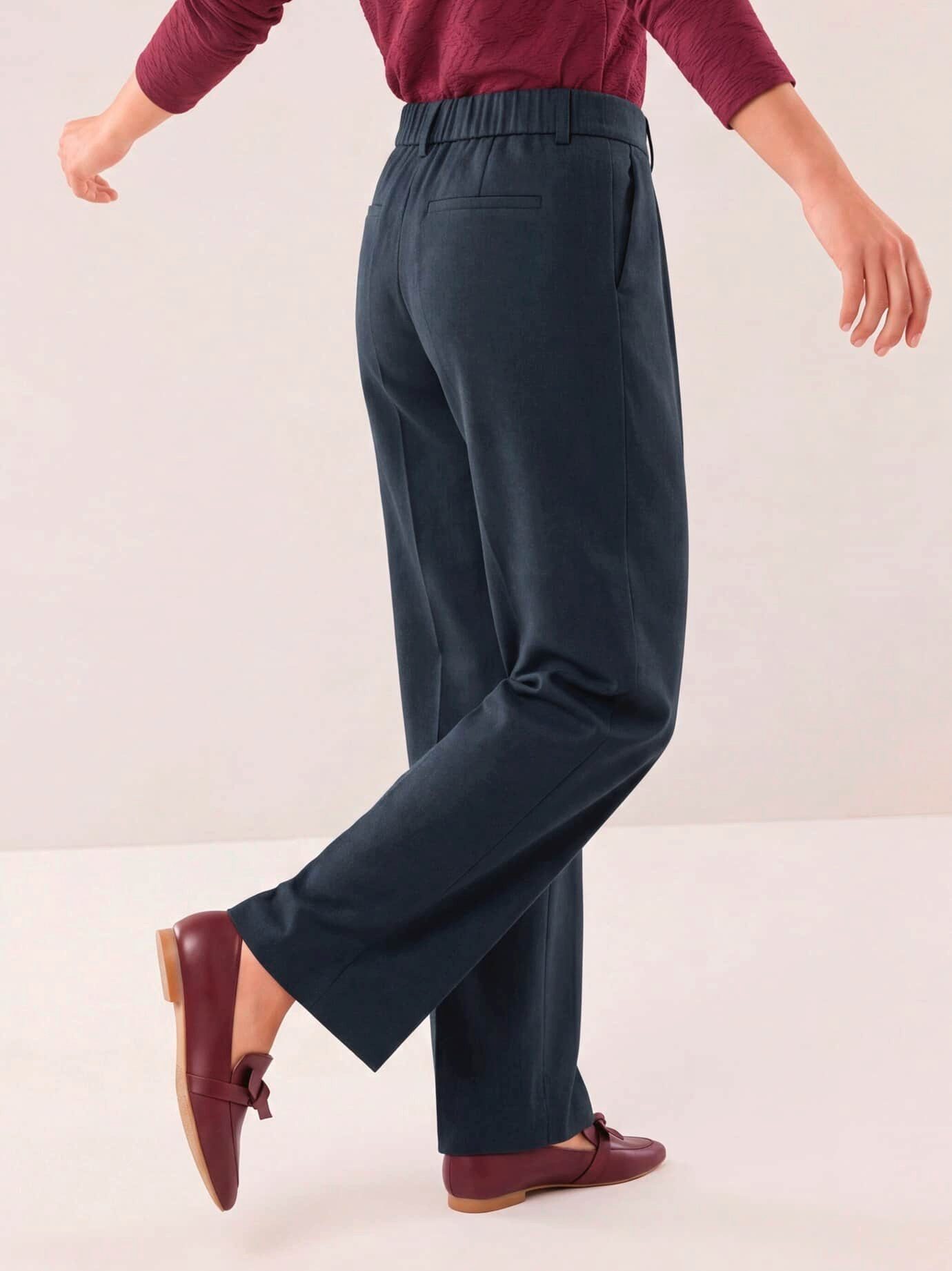 Walbusch Marlene-Hose Damen Marlene Hose aus Premium Flanell Regular fit, modern