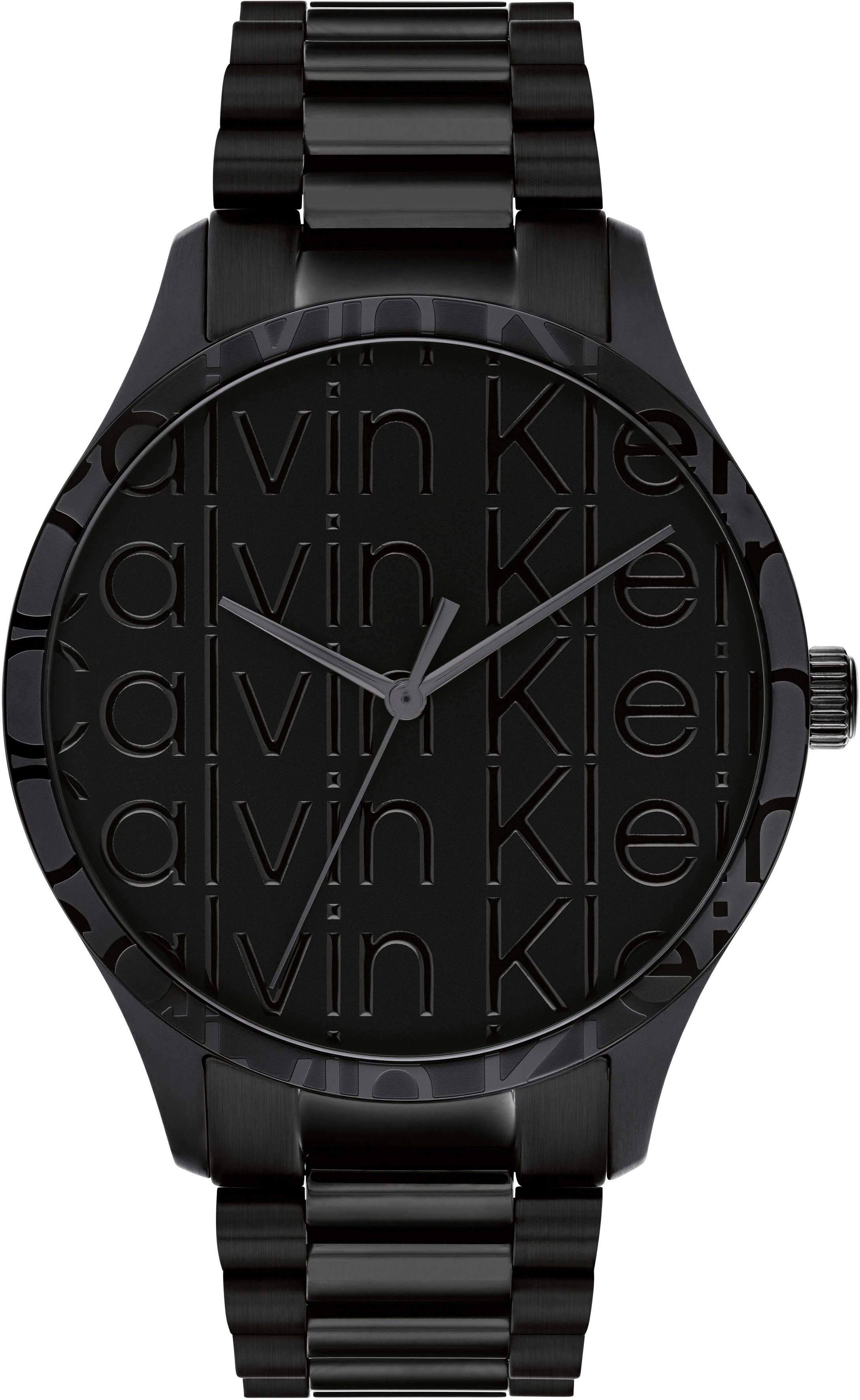 Calvin Klein Quarzuhr ICONIC 25200344, Armbanduhr, Herrenuhr, Mineralglas, Edelstahlarmband